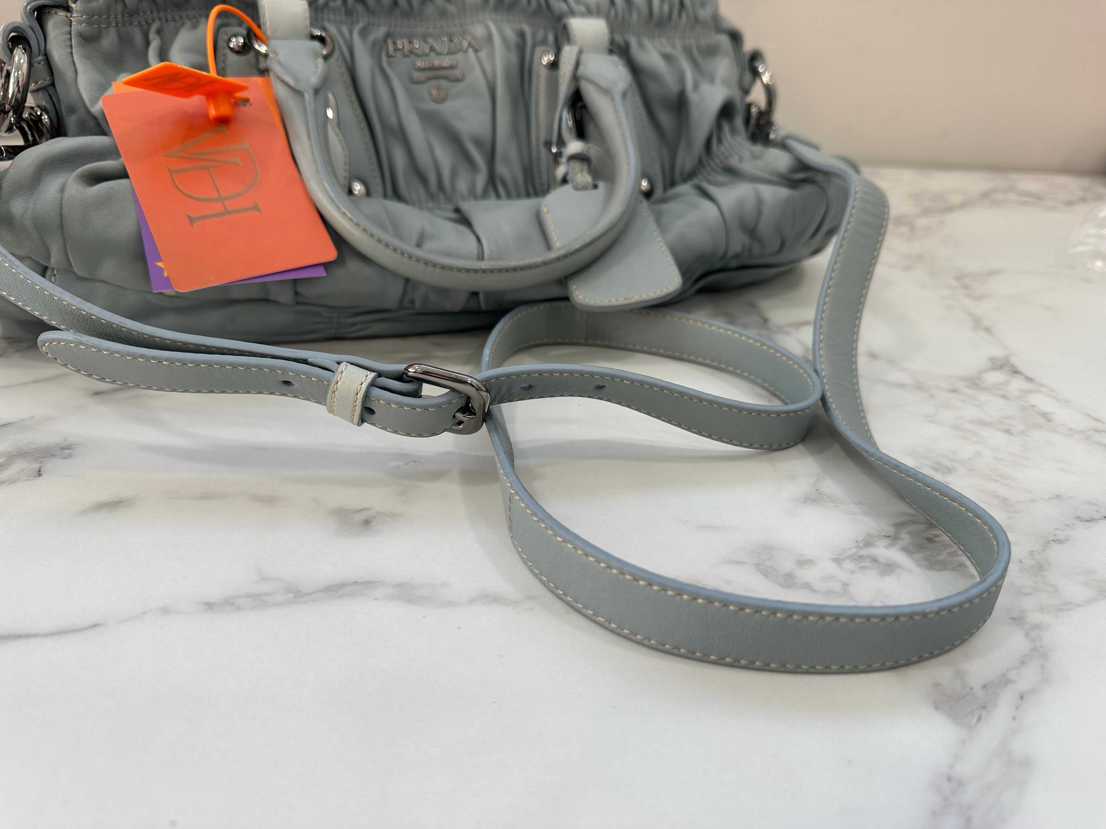 Prada Gaufre Ice Gray