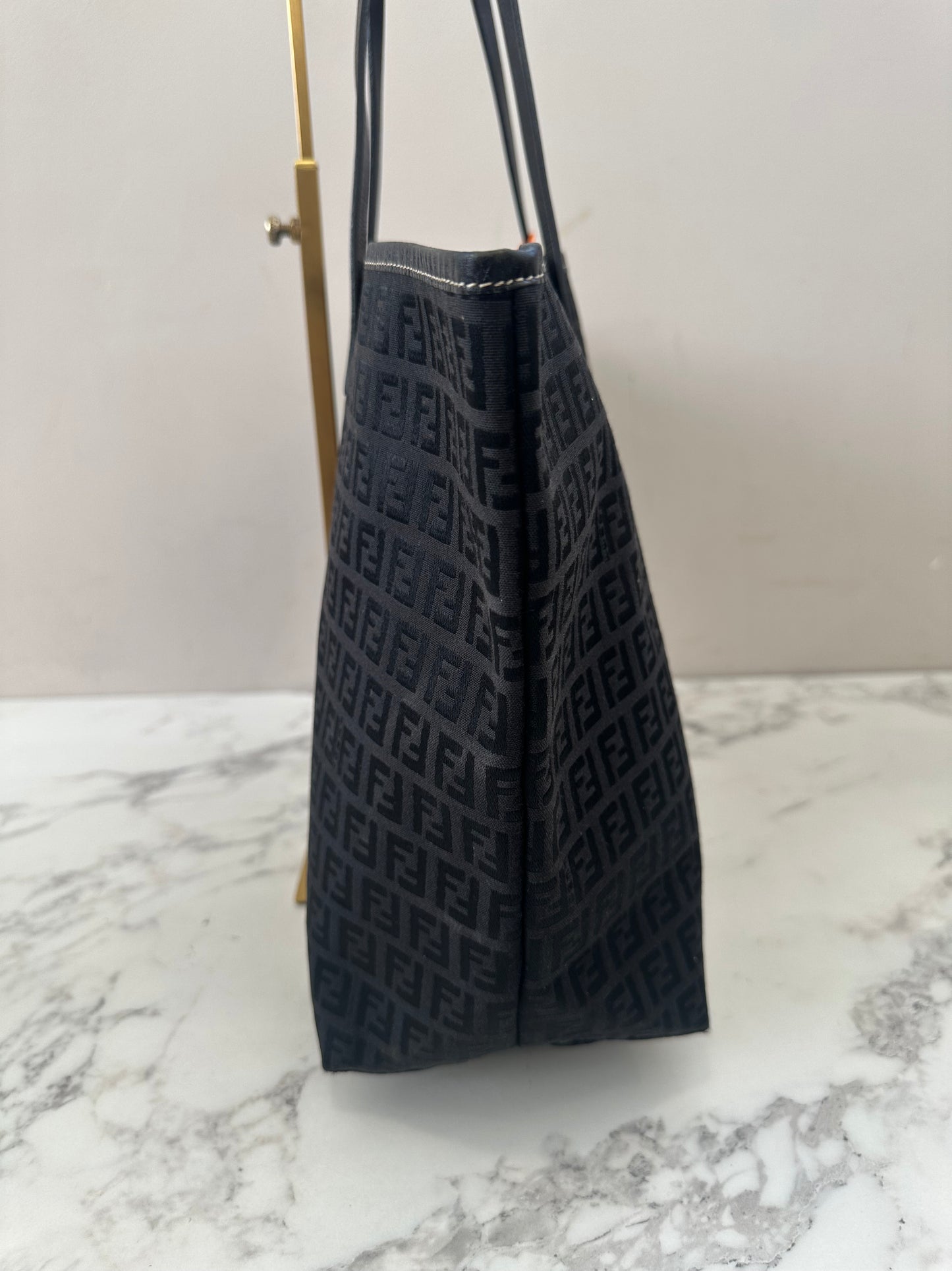 Fendi Black Canvas Zucchino