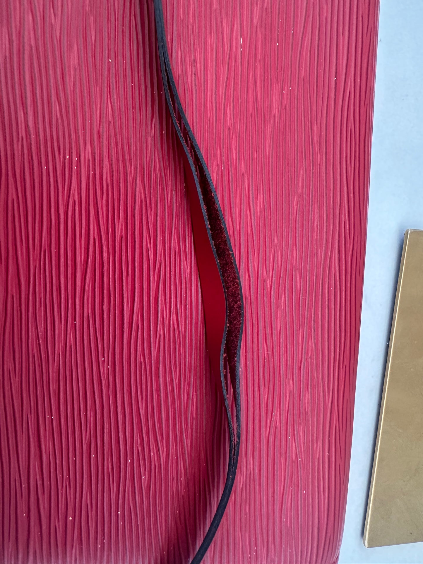 Louis Vuitton Pochette Red Epi