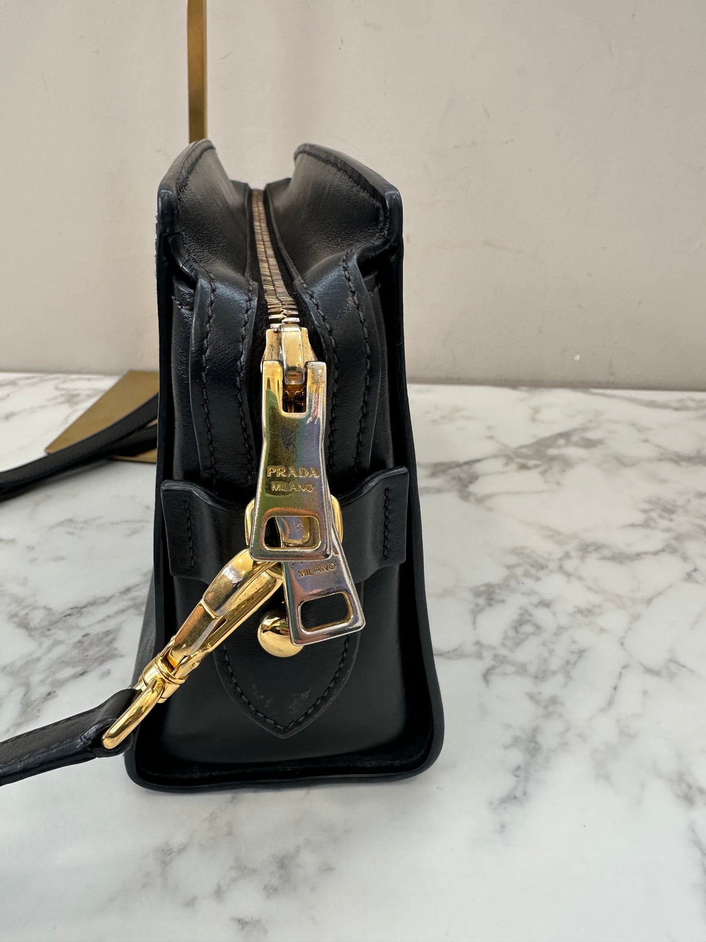 Prada Black Leather