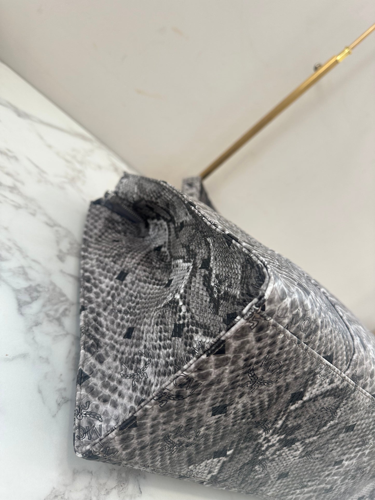 Mcm Grey Tote Bag