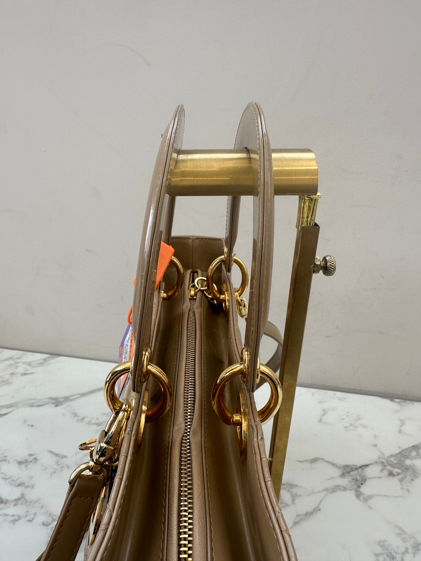 Christian Dior Beige Leather Lady