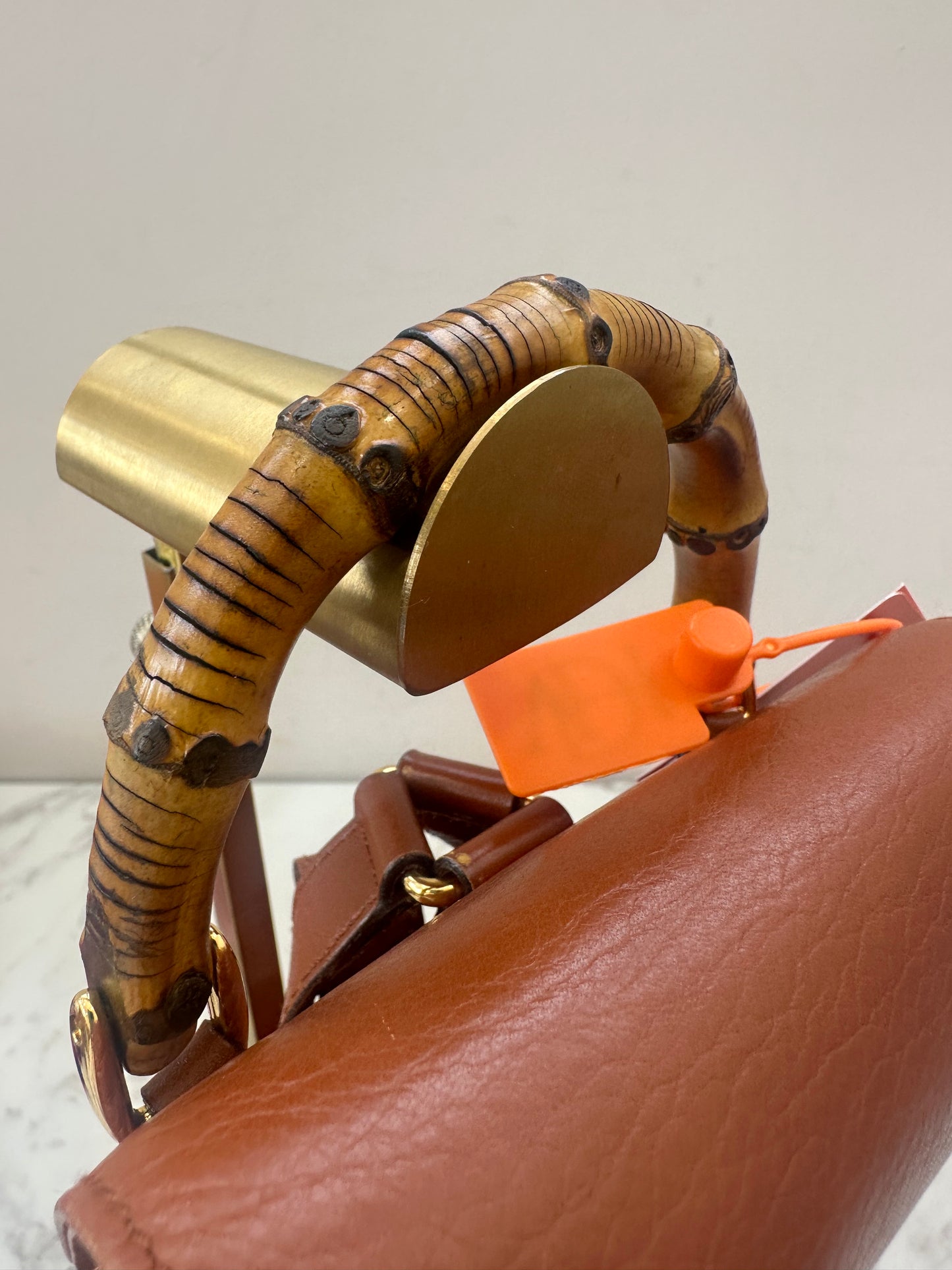 Gucci Brown Bamboo Backpack