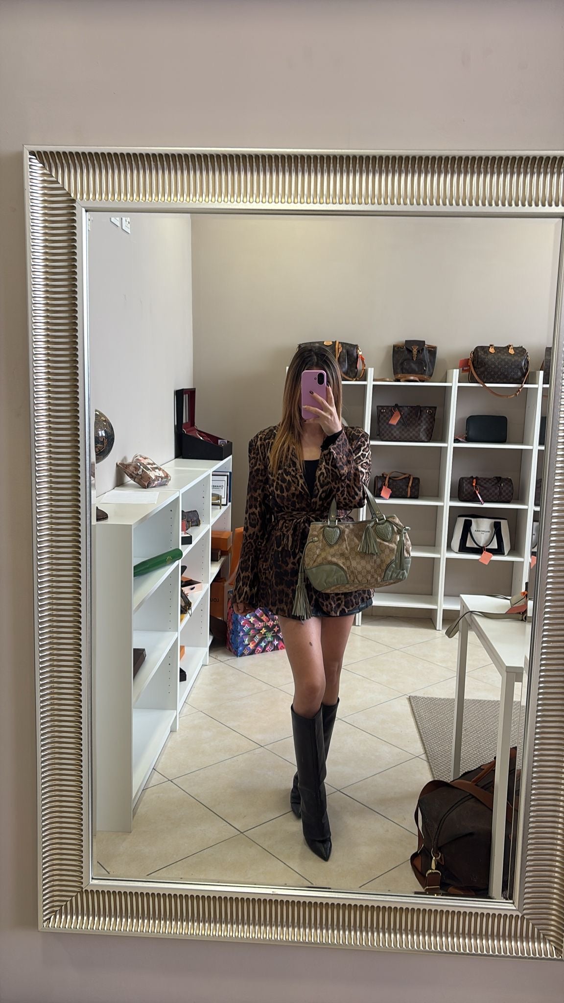Gucci Beige Canvas