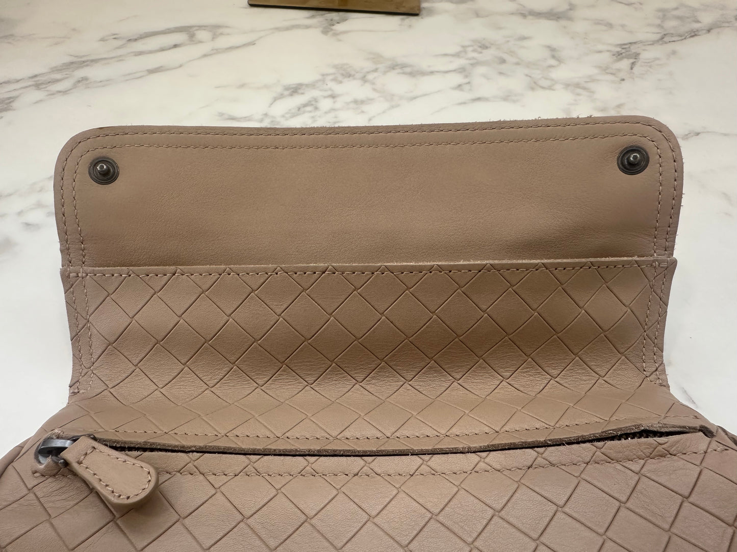 Bottega Veneta Beige Clutch