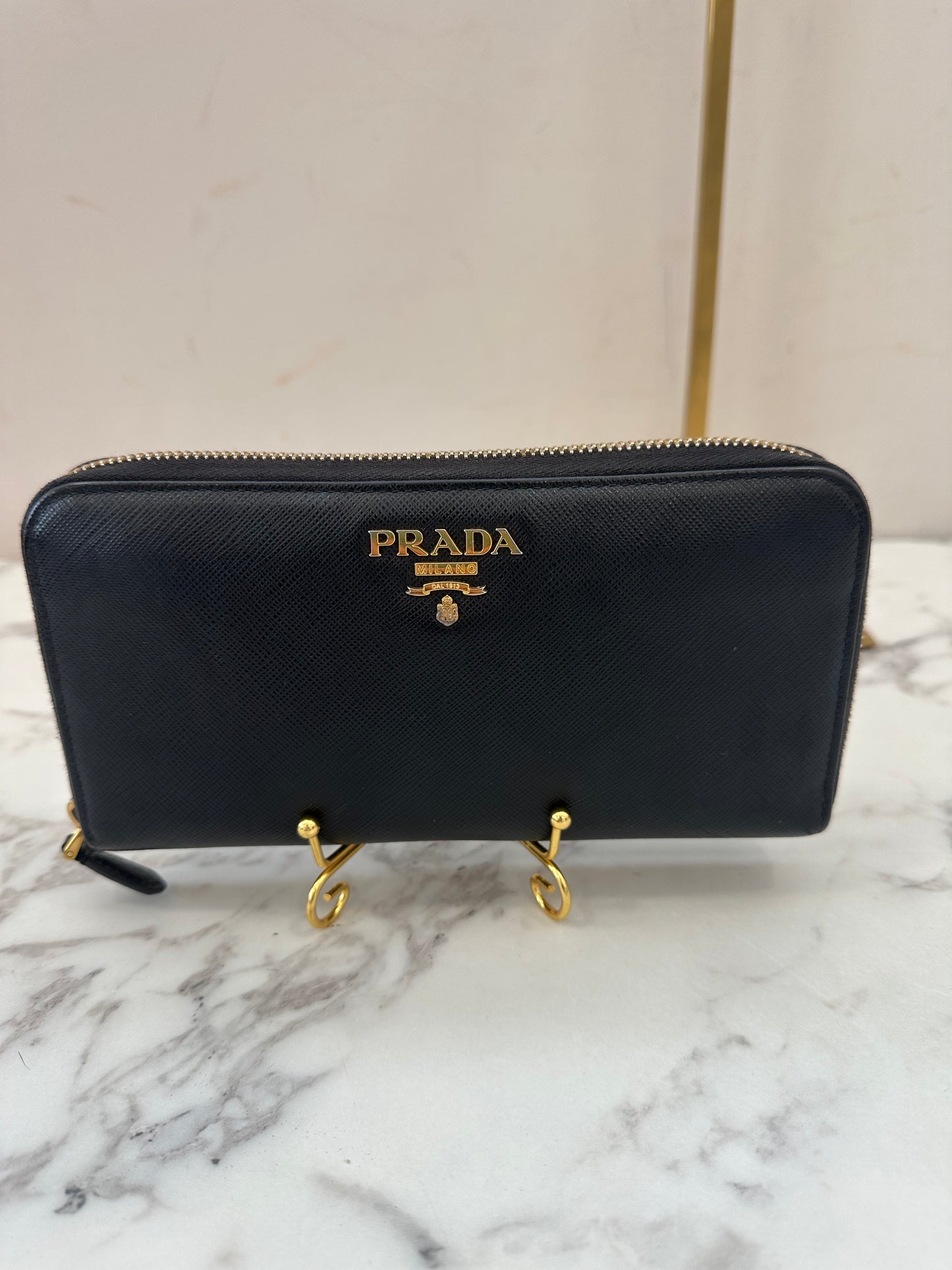 Prada Black Long Wallet