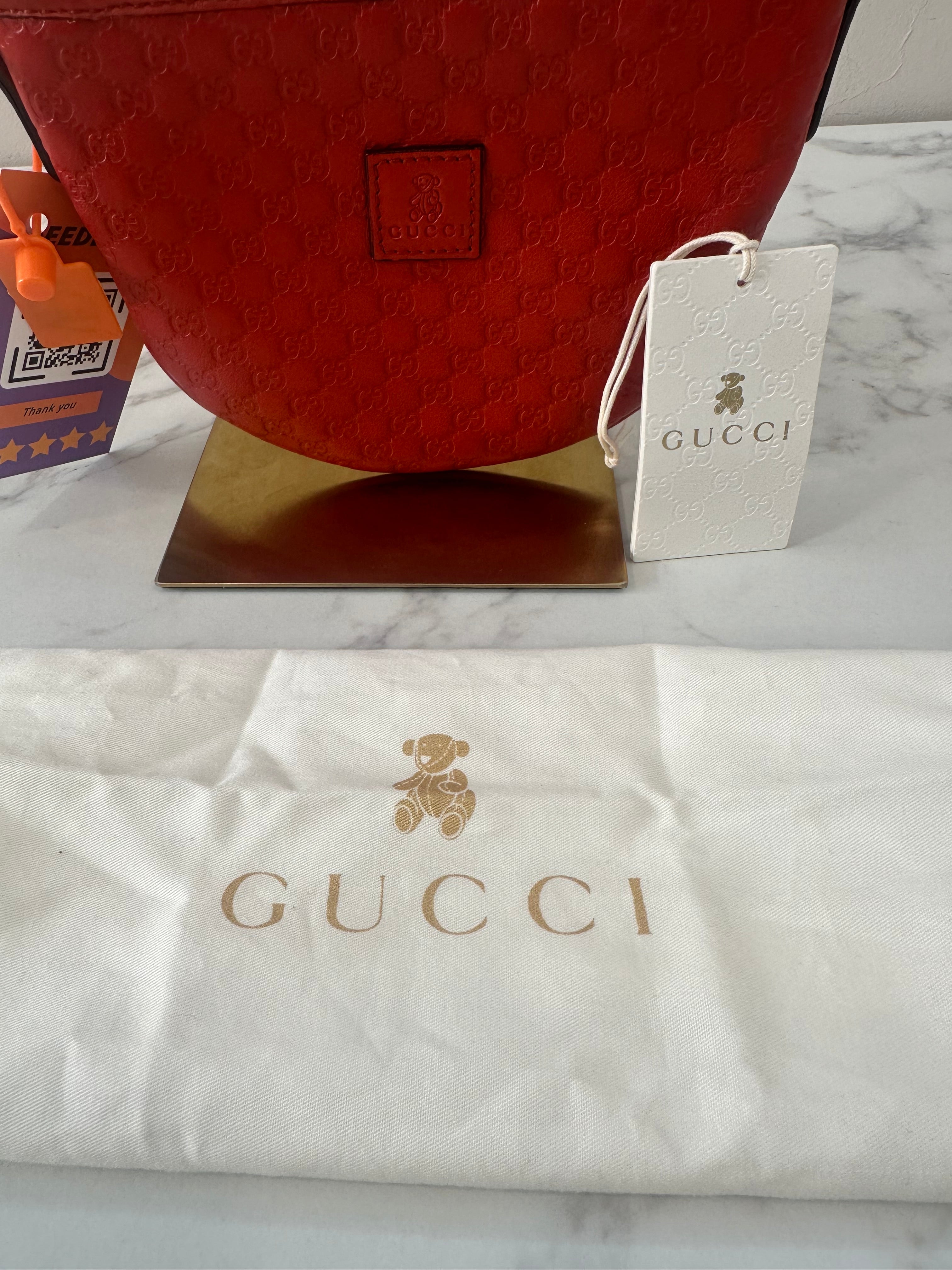 Gucci Red Leather GG