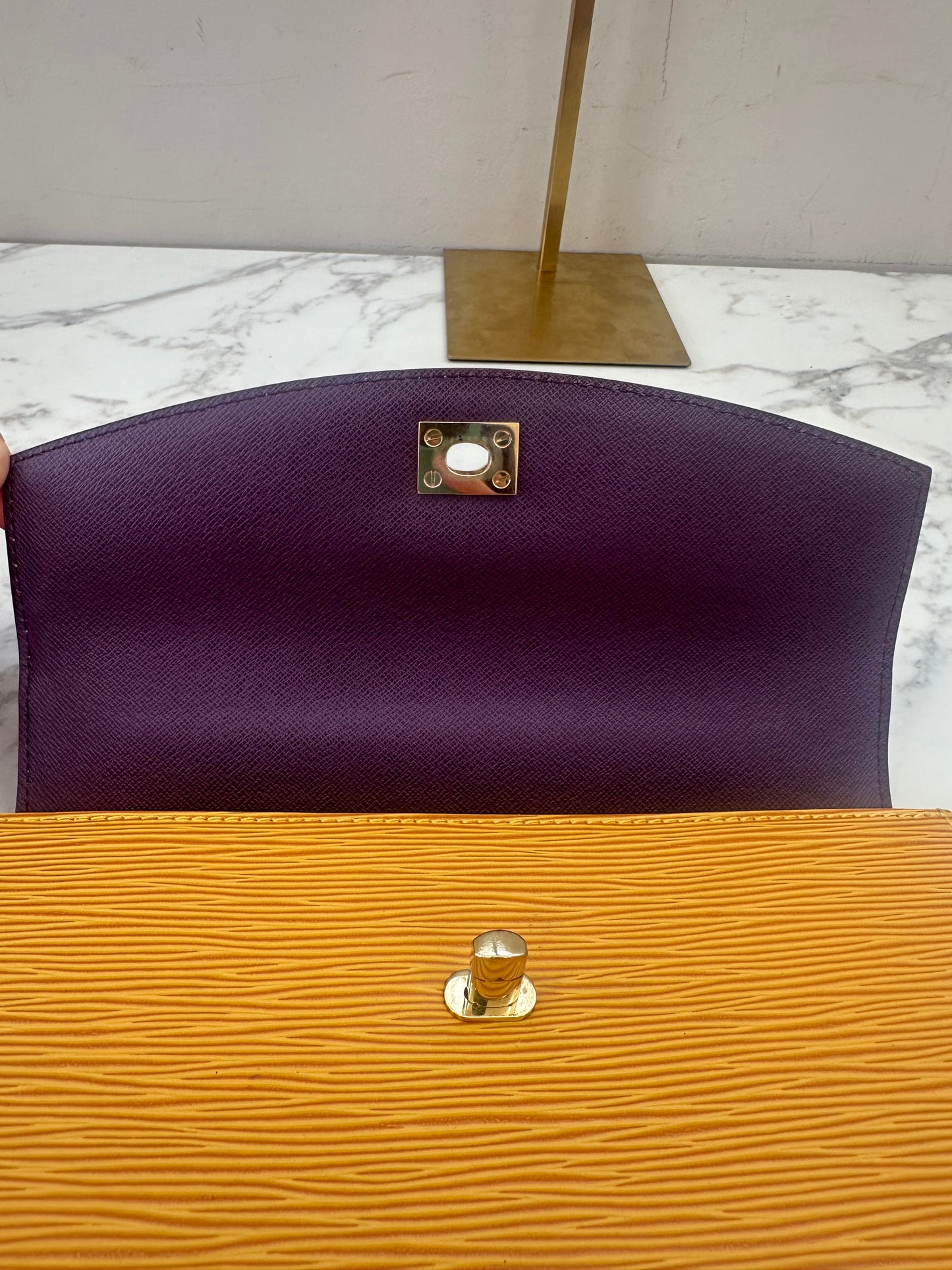 Louis Vuitton Yellow Epi Malesherbes