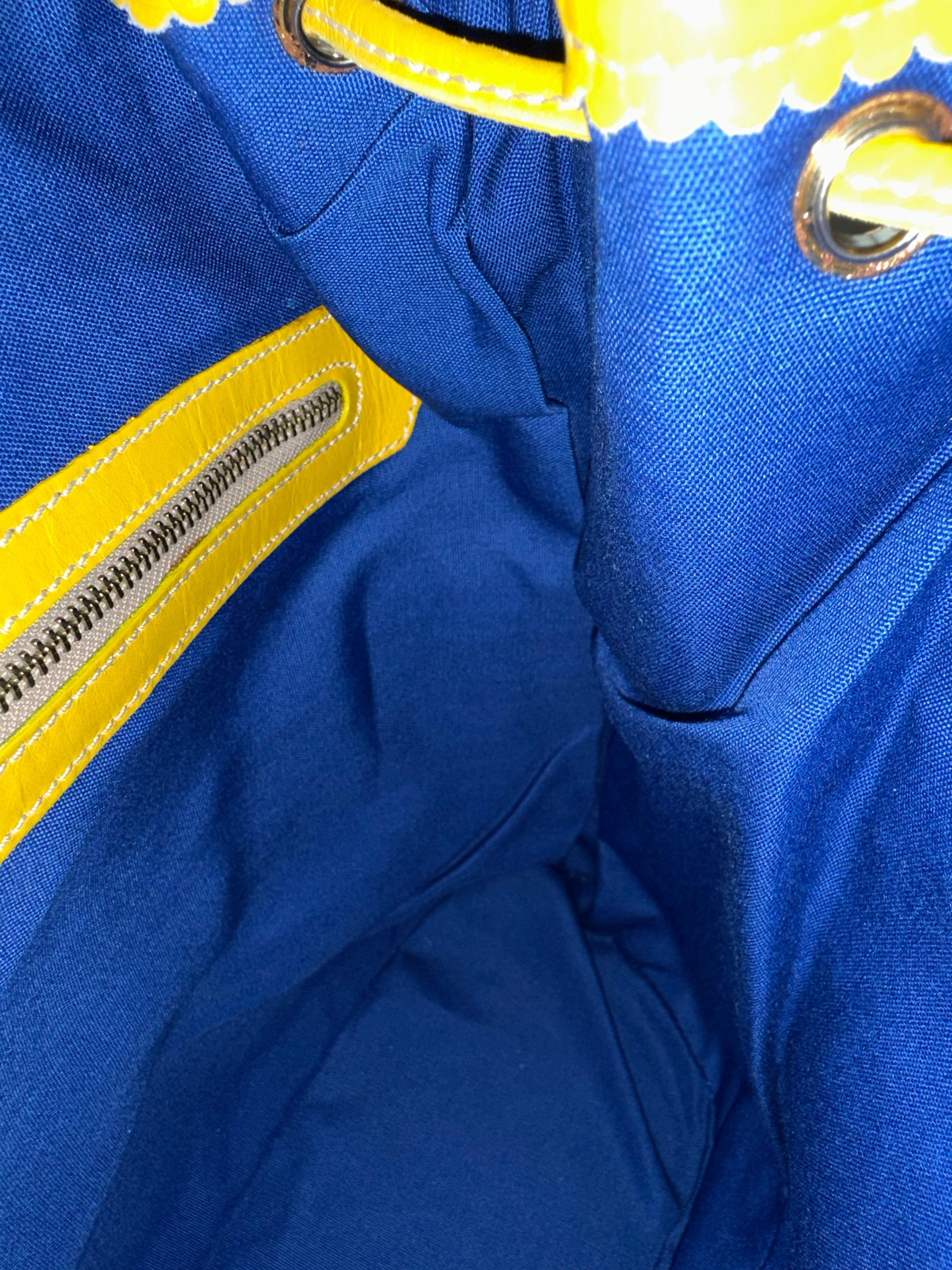 Loewe Blue White Yellow Backpack