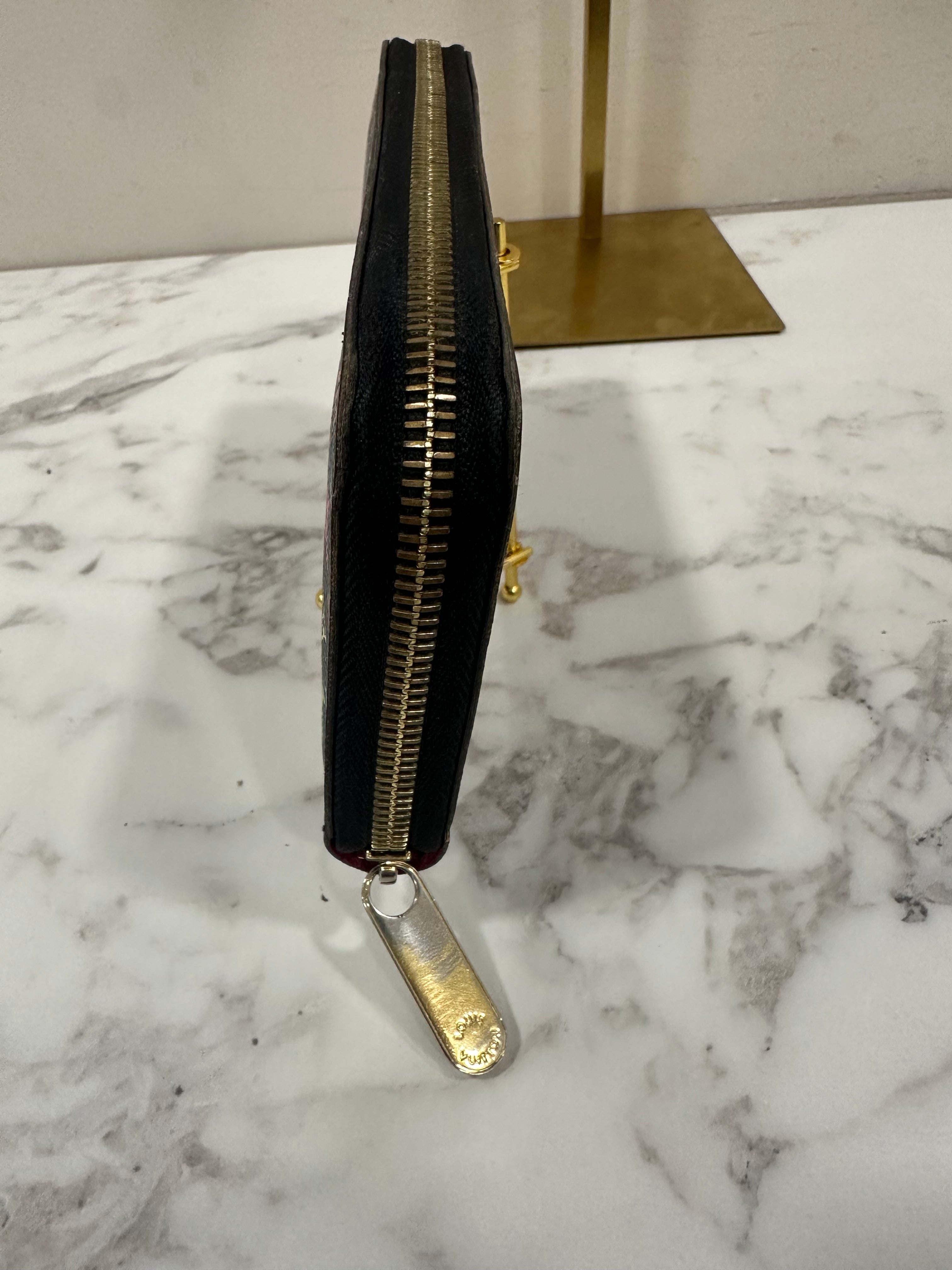 Louis Vuitton Wallet Zippy Multicolor Black