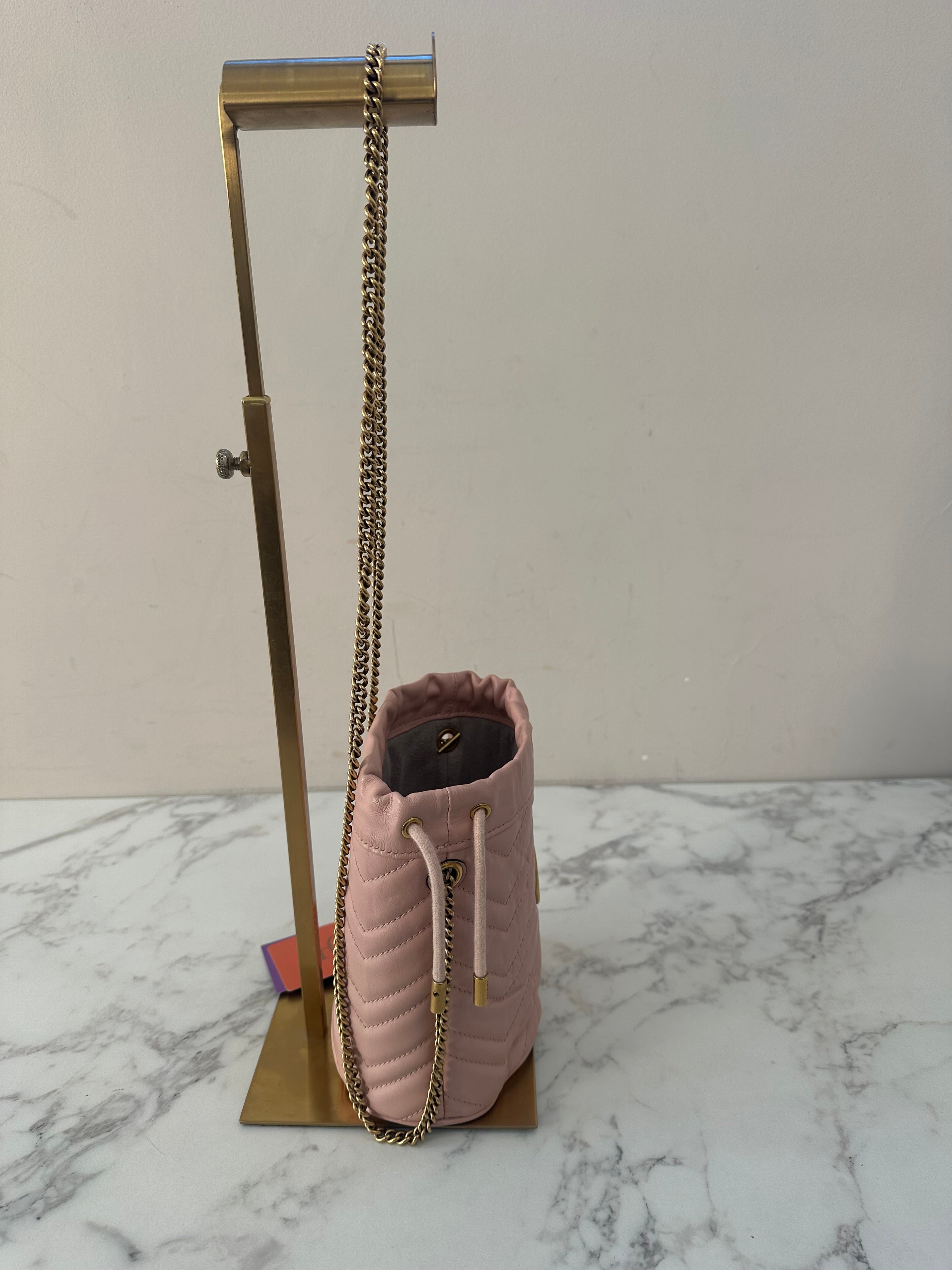 Gucci Marmont Pink Bucket