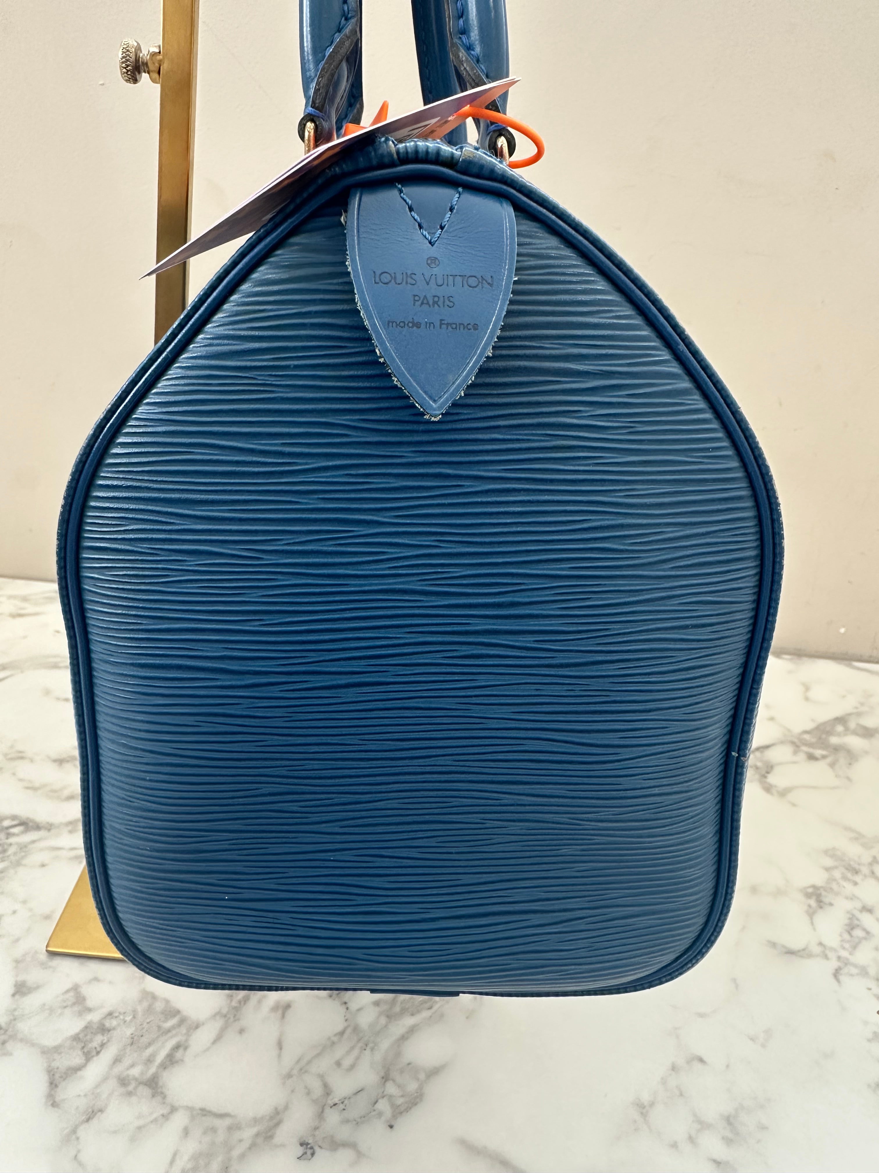 Louis Vuitton  Speedy 25 Epi Blue