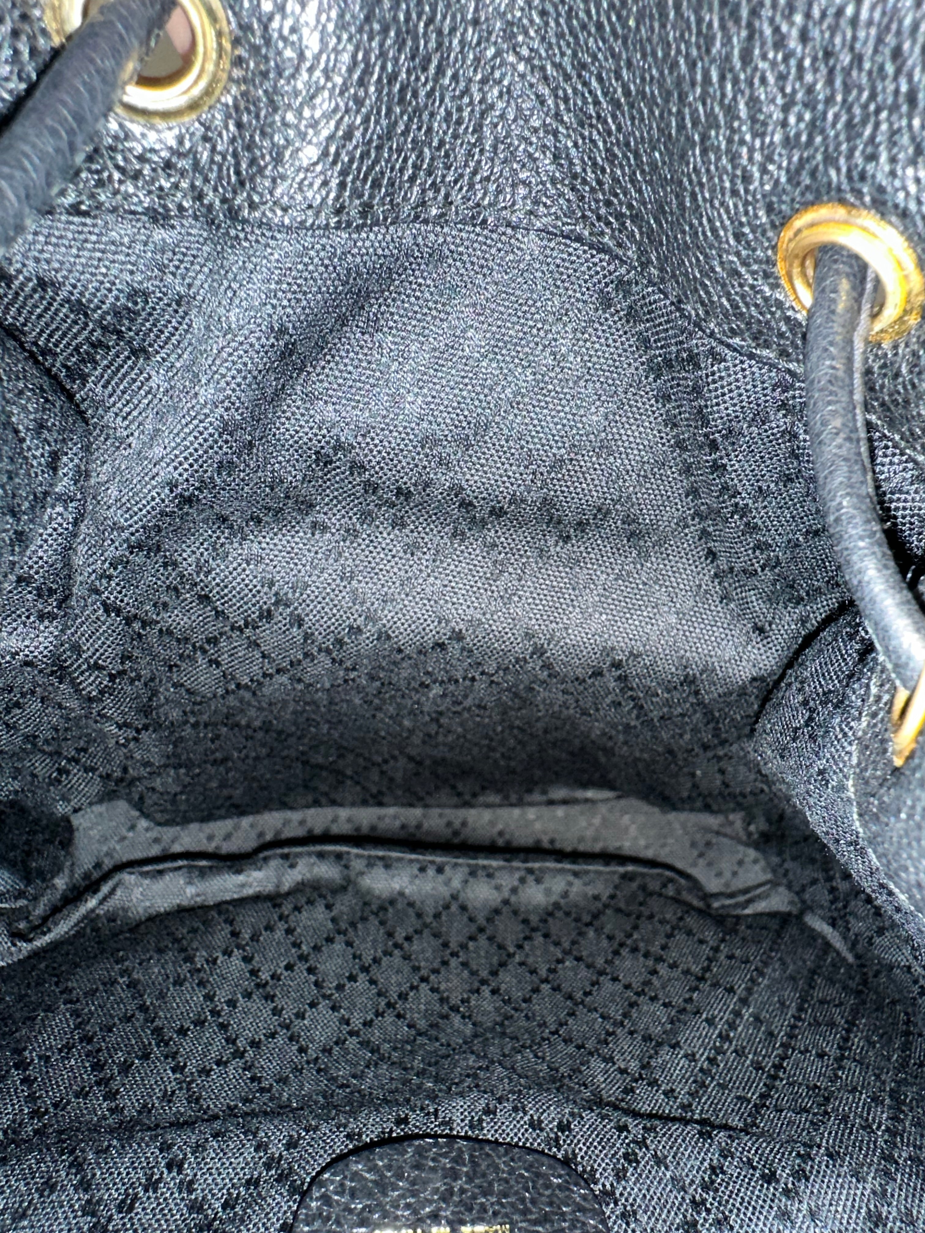 Gucci Black Suede Backpack