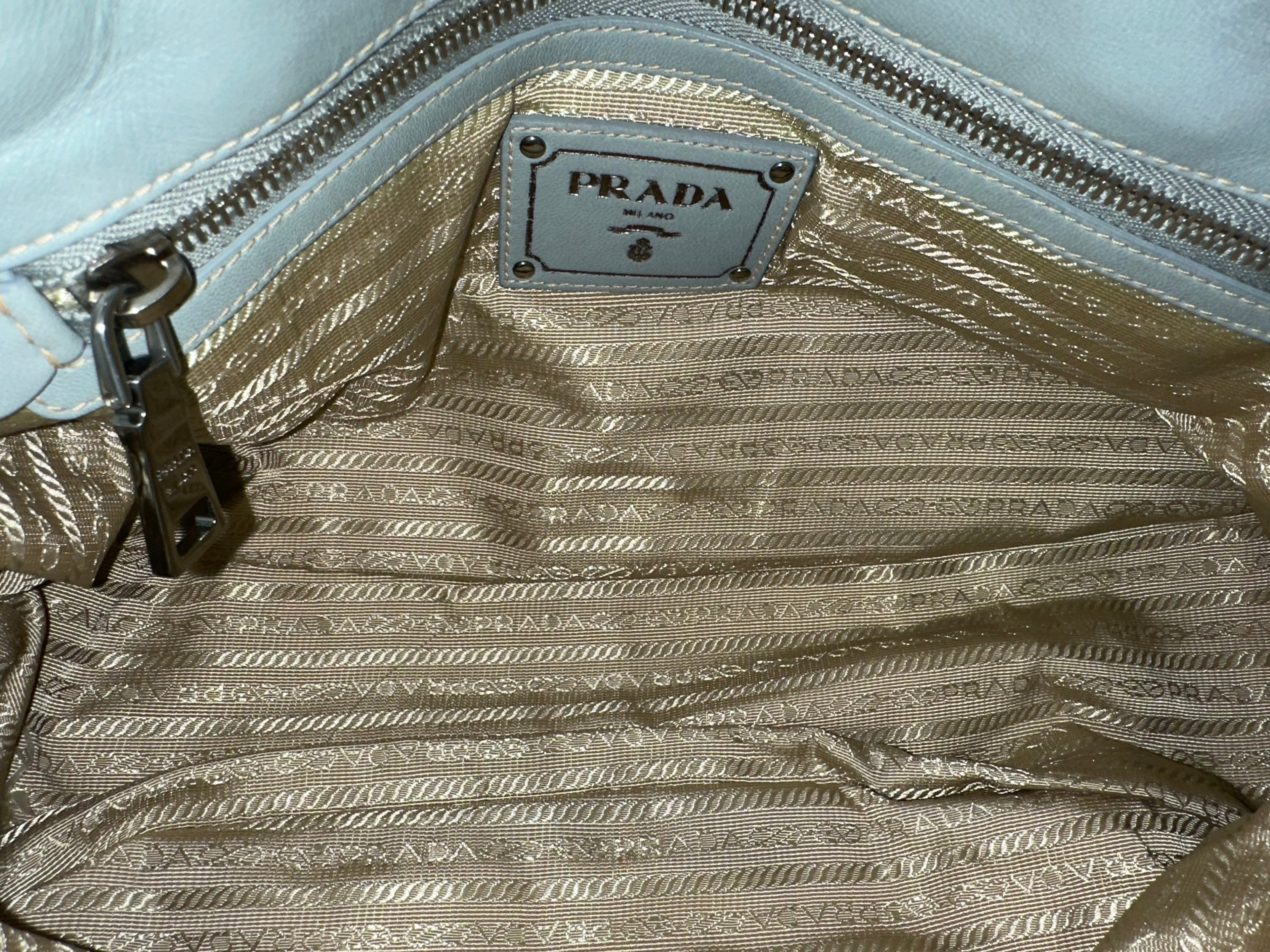 Prada Gaufre Ice Gray