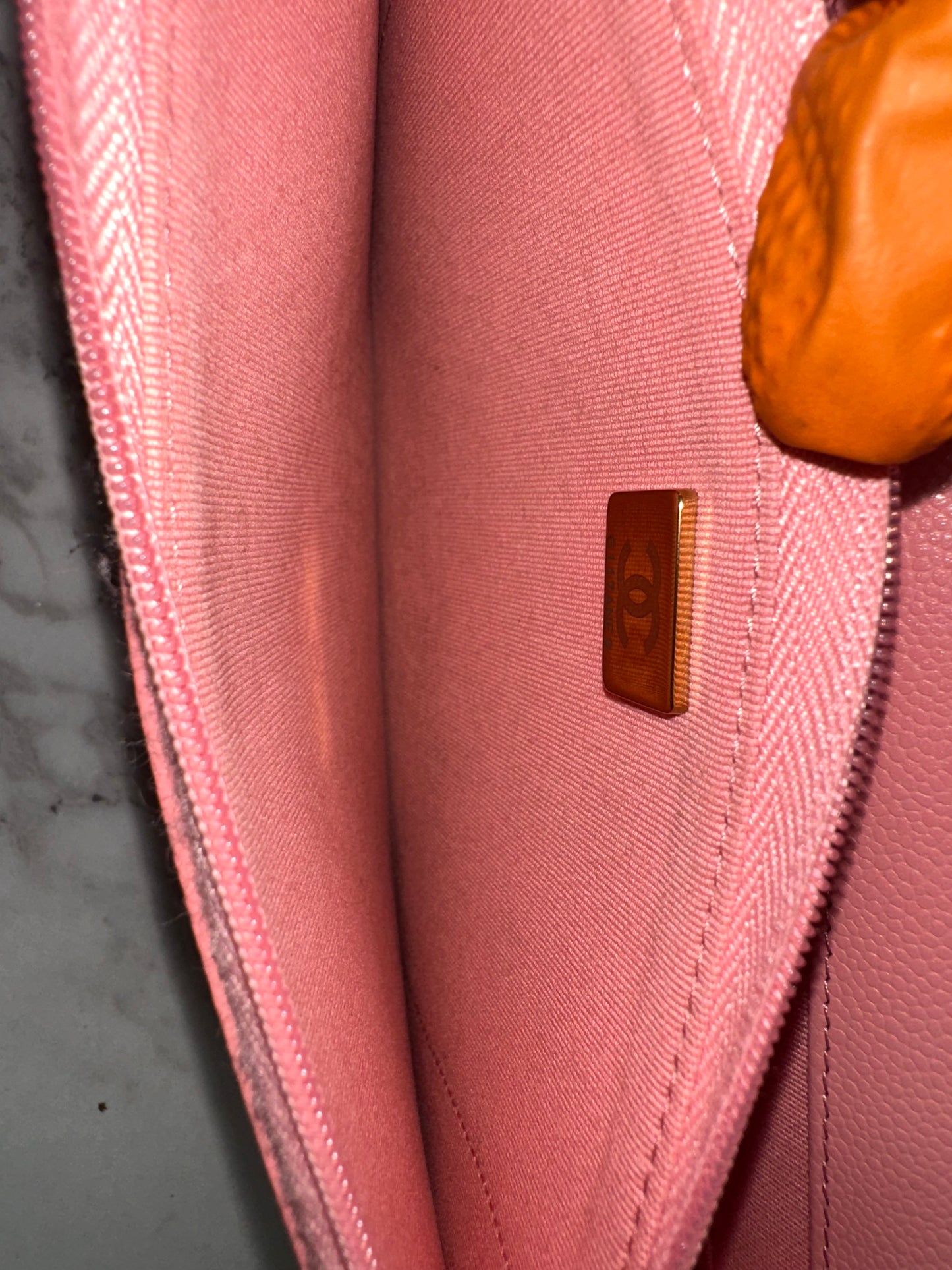 Chanel Pink Calfskin Classic