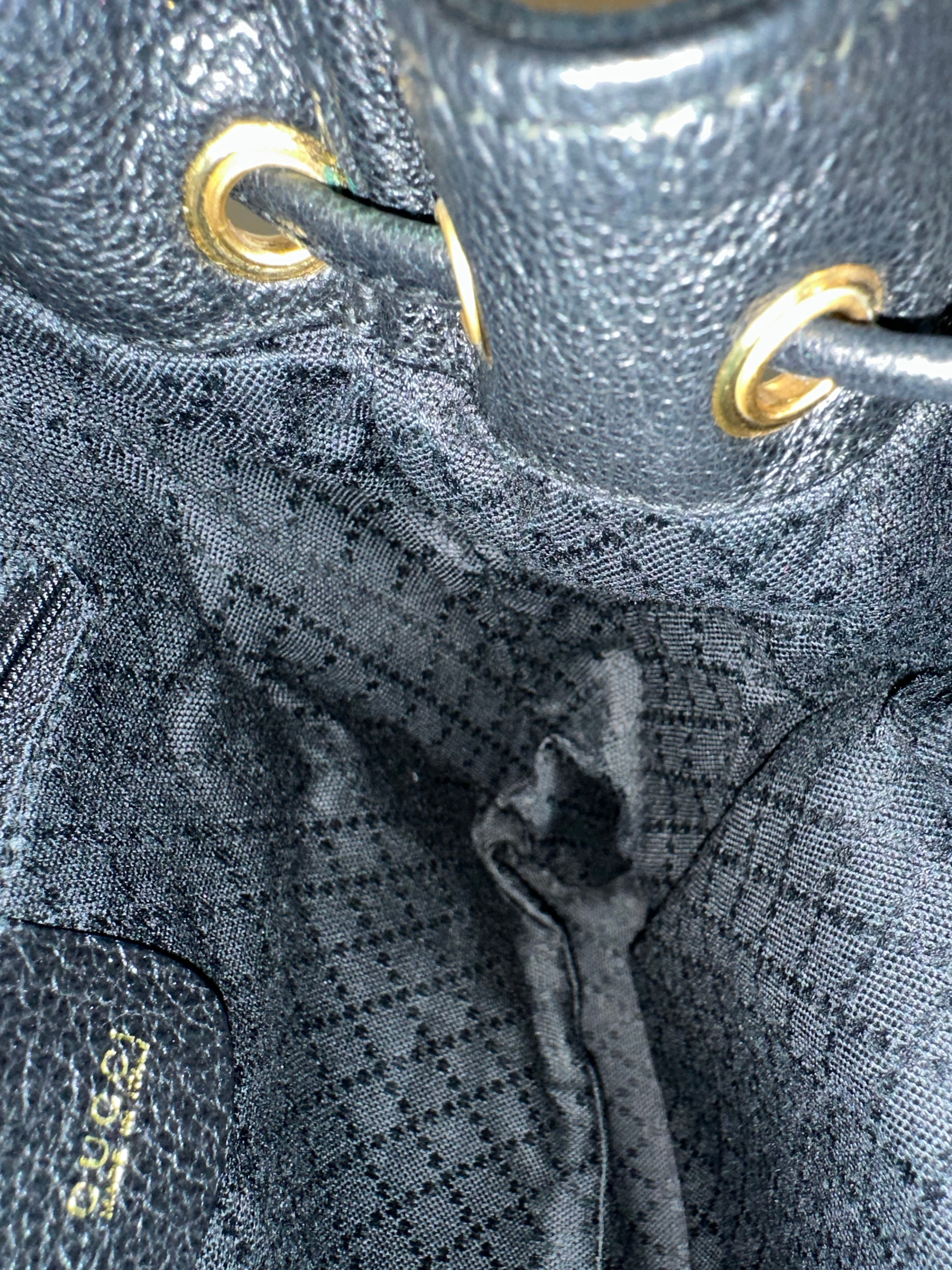 Gucci Black Suede Backpack