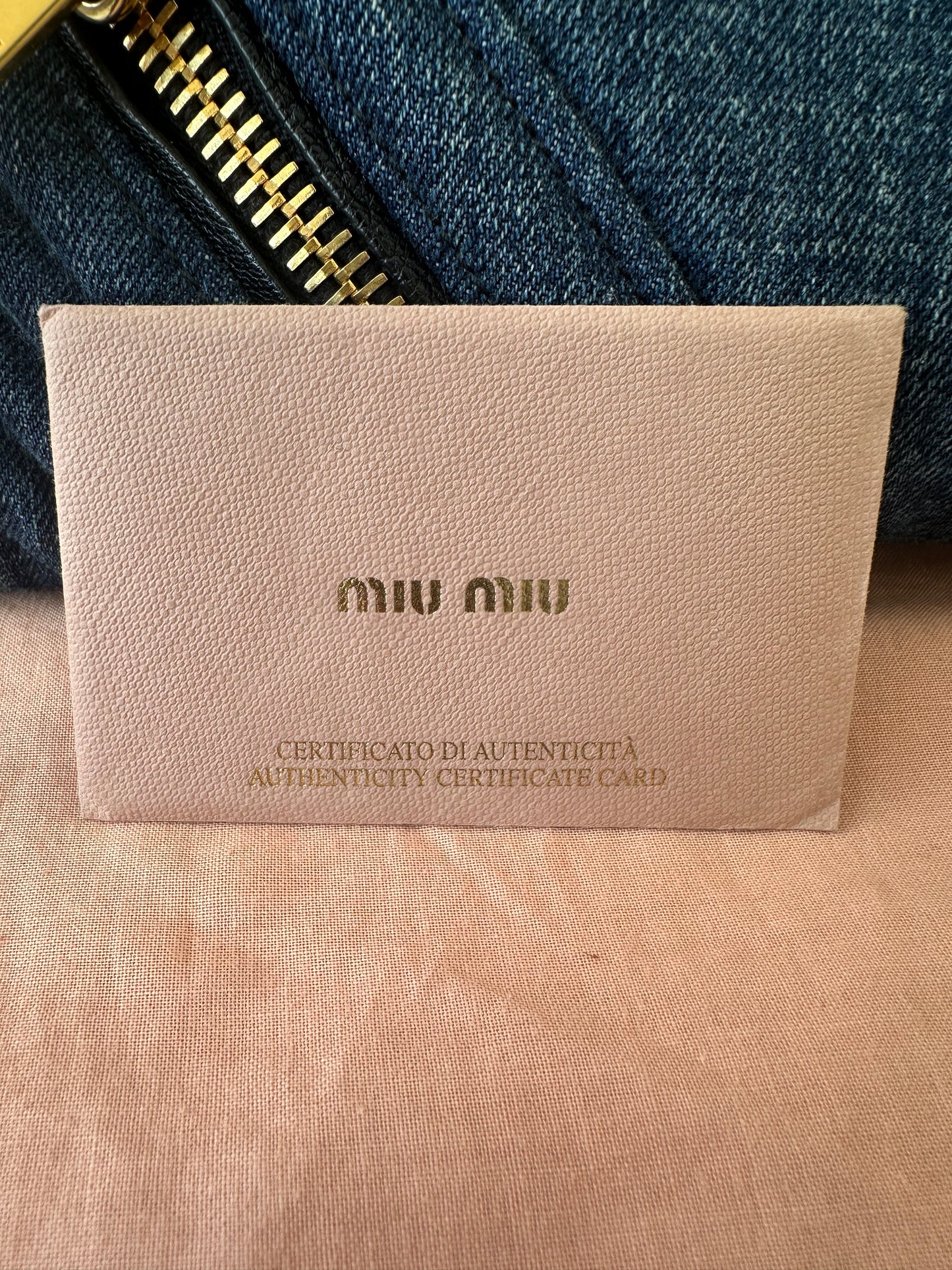 MIU MIU Denim Biker