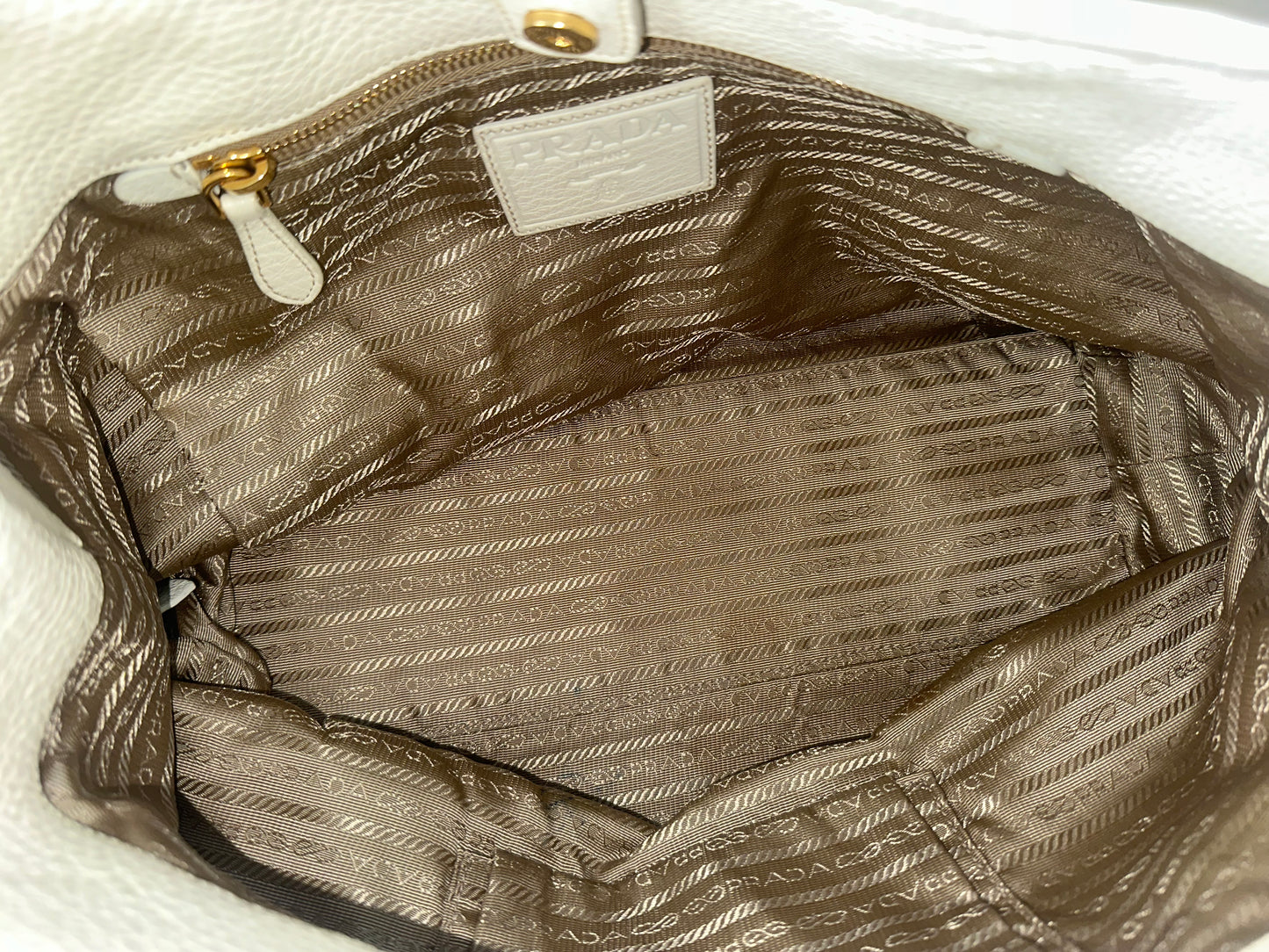 Prada Ivory Calfskin