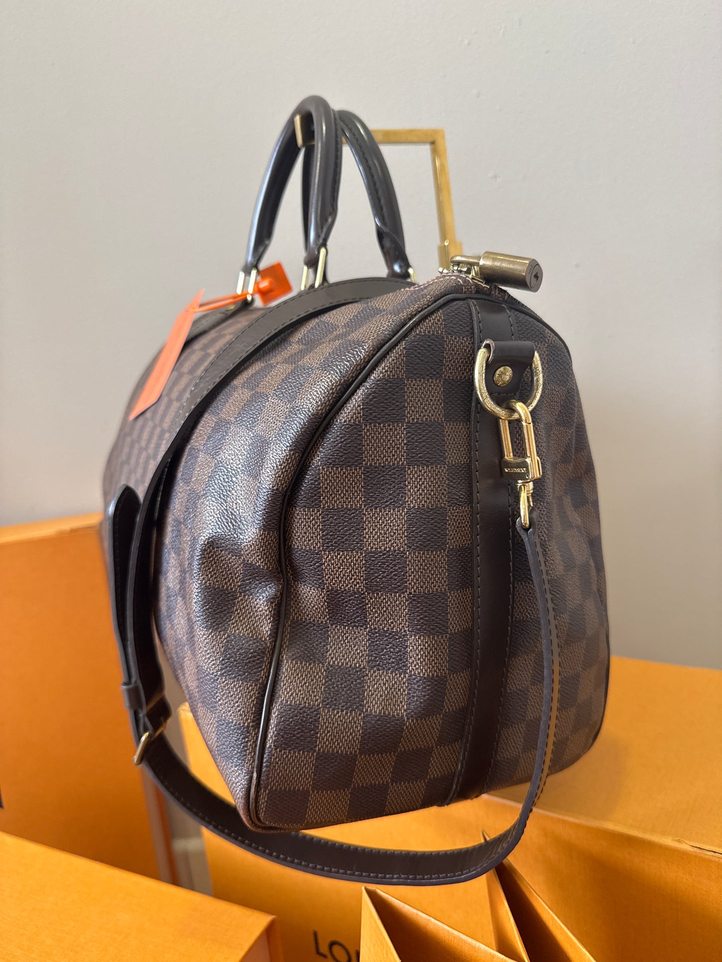 Louis Vuitton Speedy 35 Bandouliere Damier