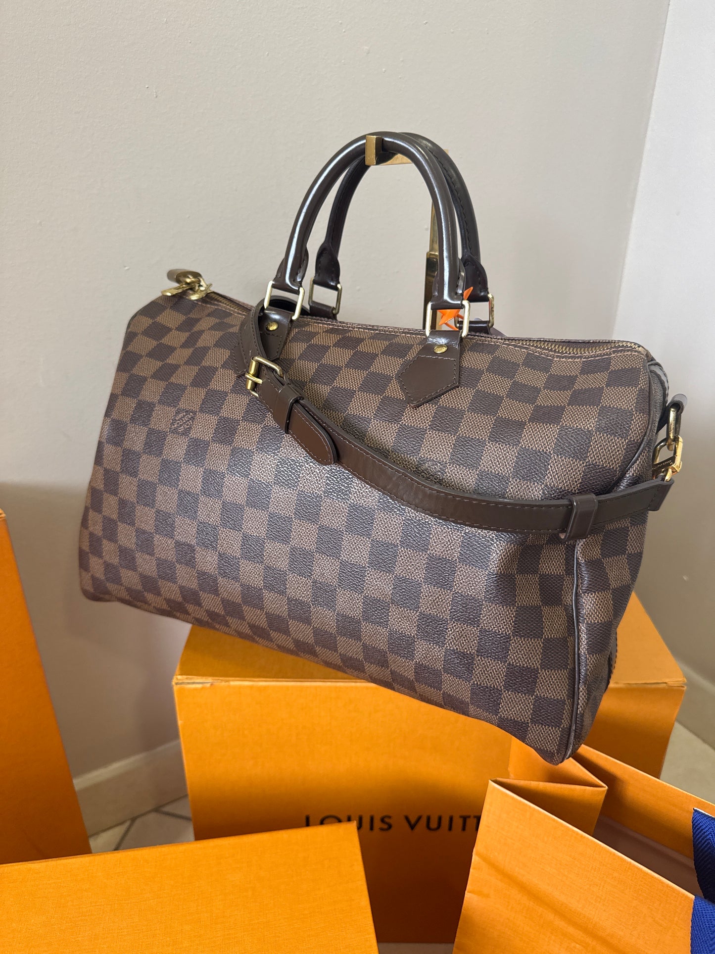 Louis Vuitton Speedy 35 Bandouliere Damier