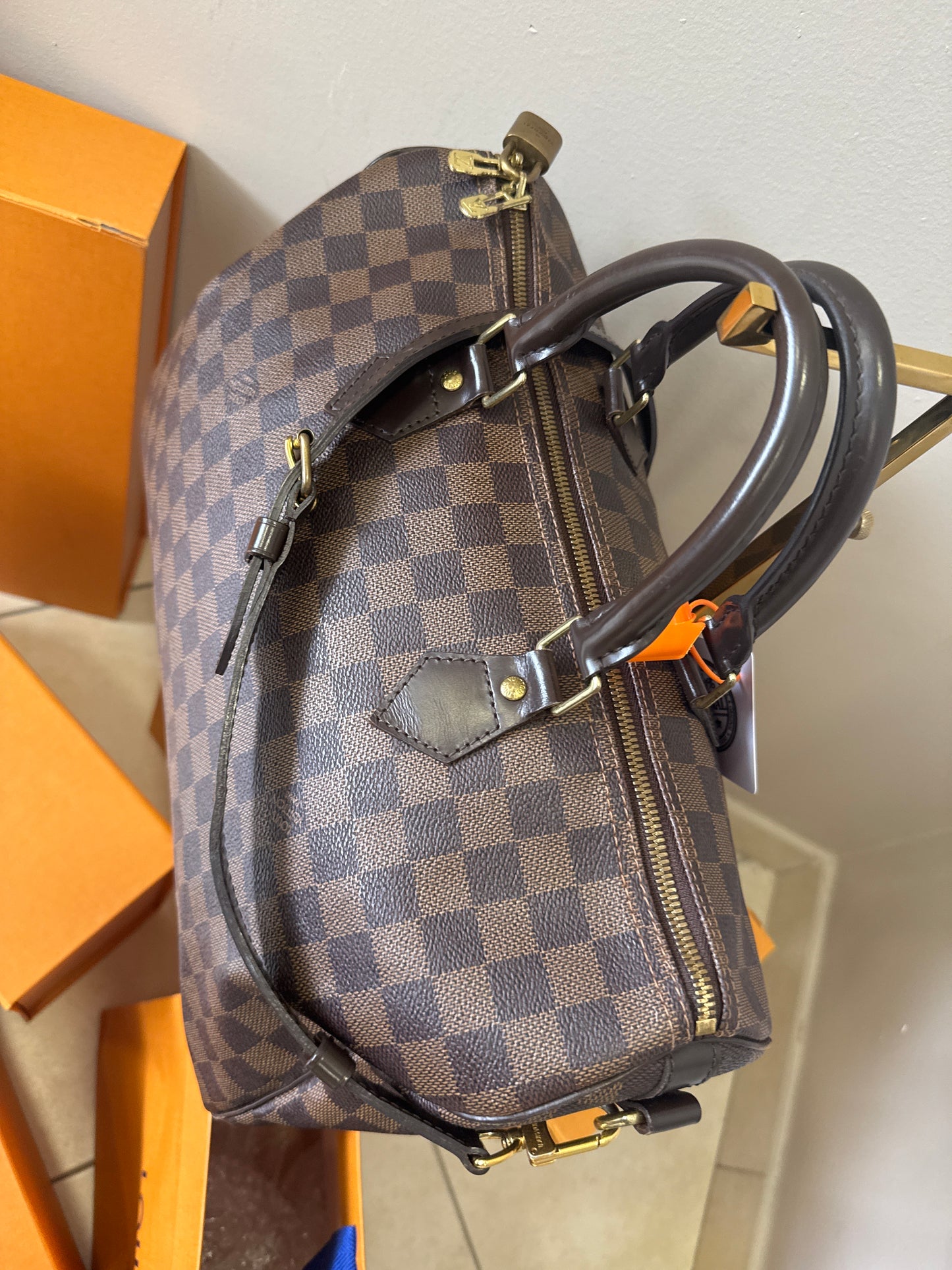 Louis Vuitton Speedy 35 Bandouliere Damier