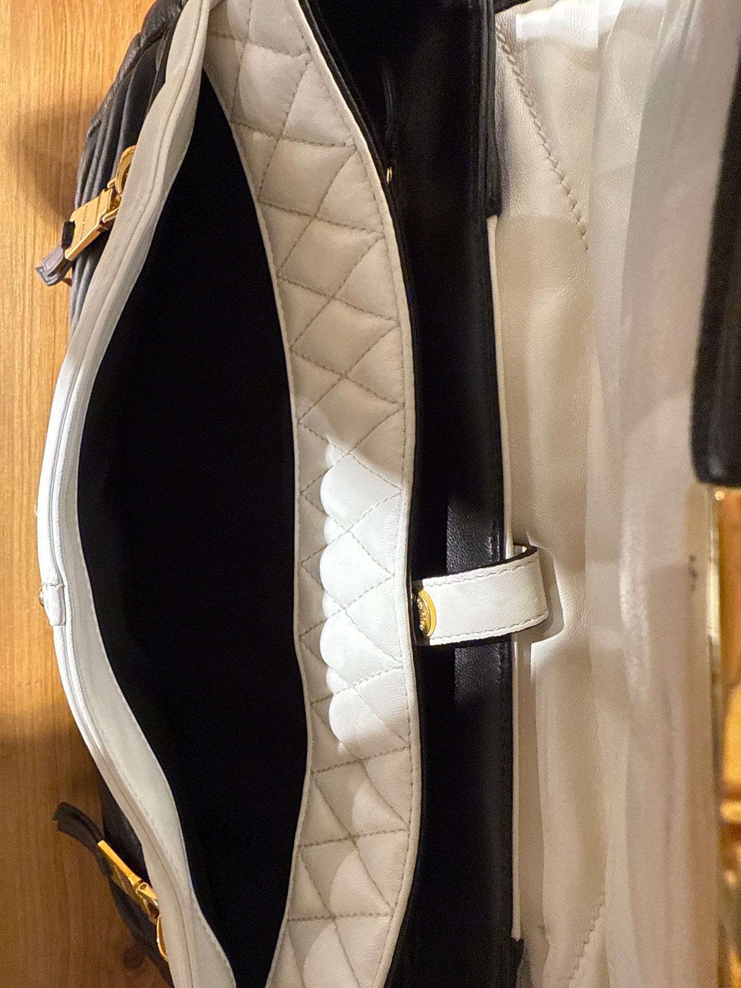 Miu Miu Matelasse Biker Clutch