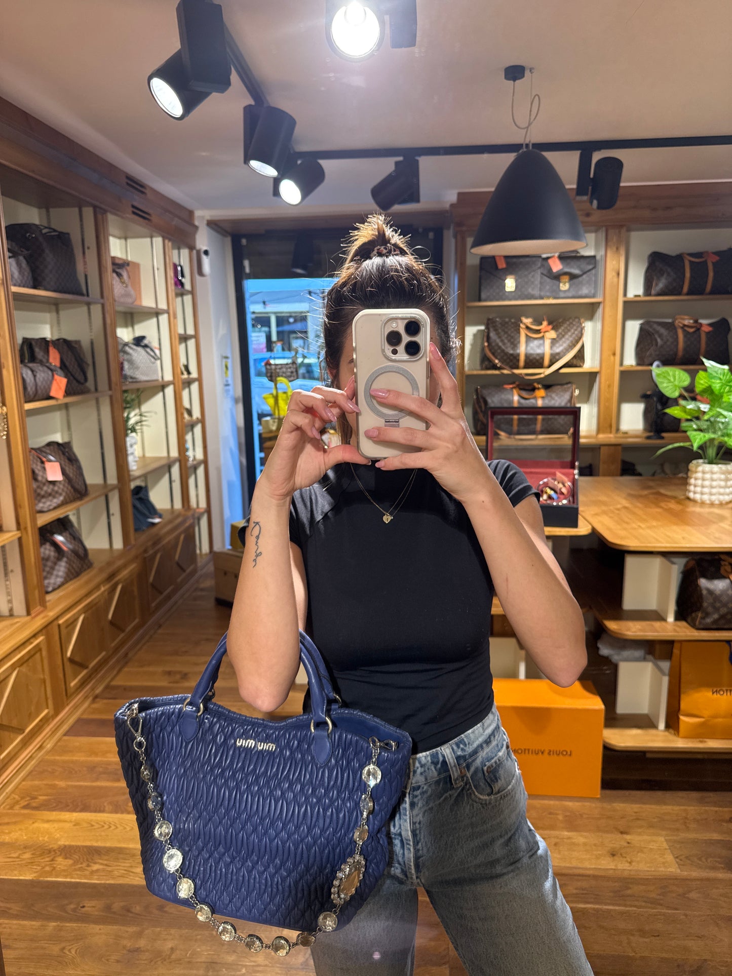 Miu Miu Nappa Crystal