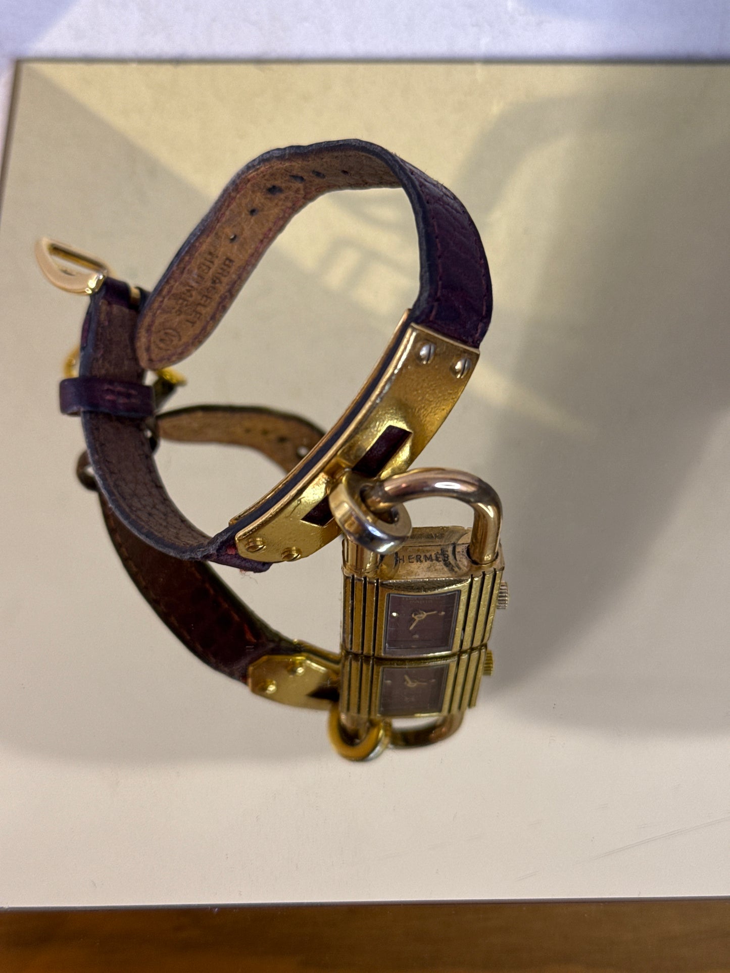Orologio Hermes Kelly Bordeaux