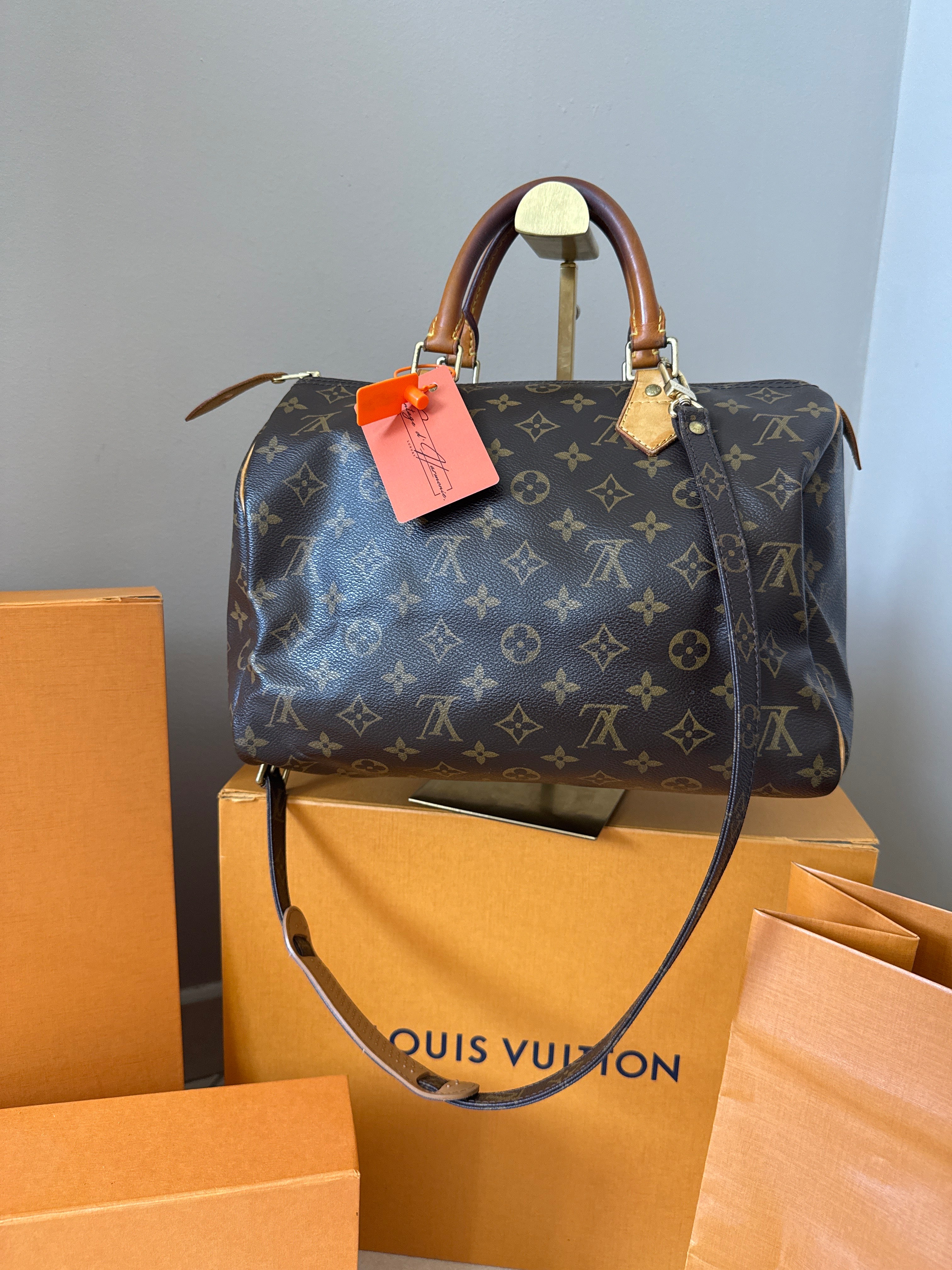 Louis Vuitton Speedy 30 con tracolla
