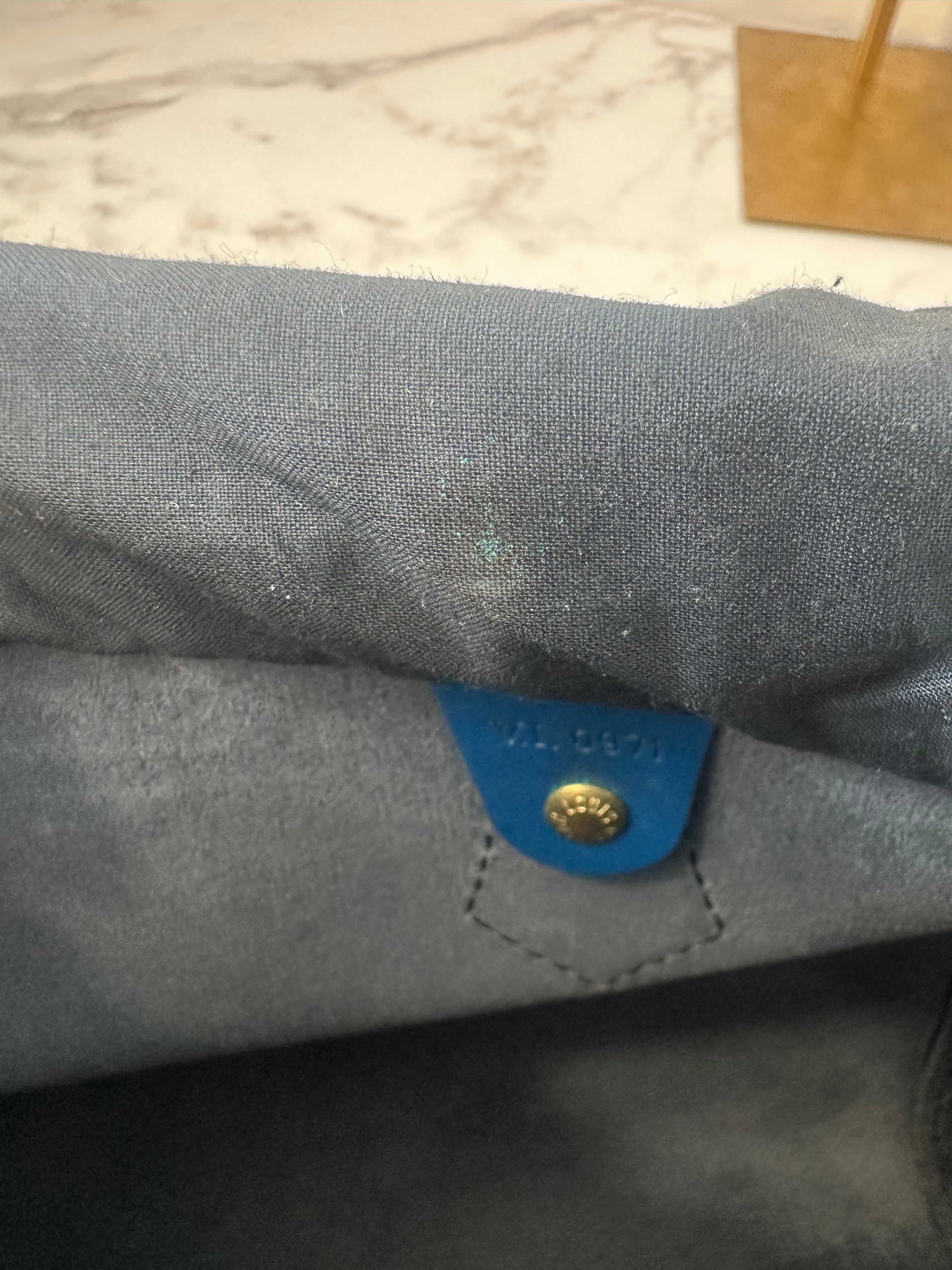 Louis Vuitton Speedy 25 Epi Blue