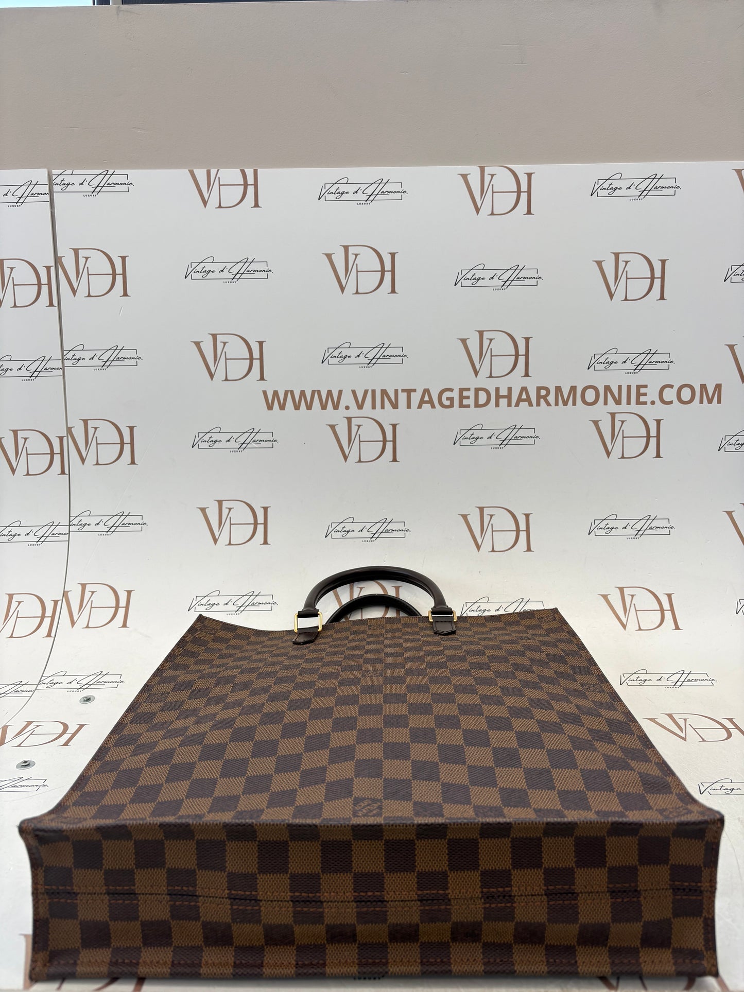018680 - Louis Vuitton Damier Ebene Sac Plat