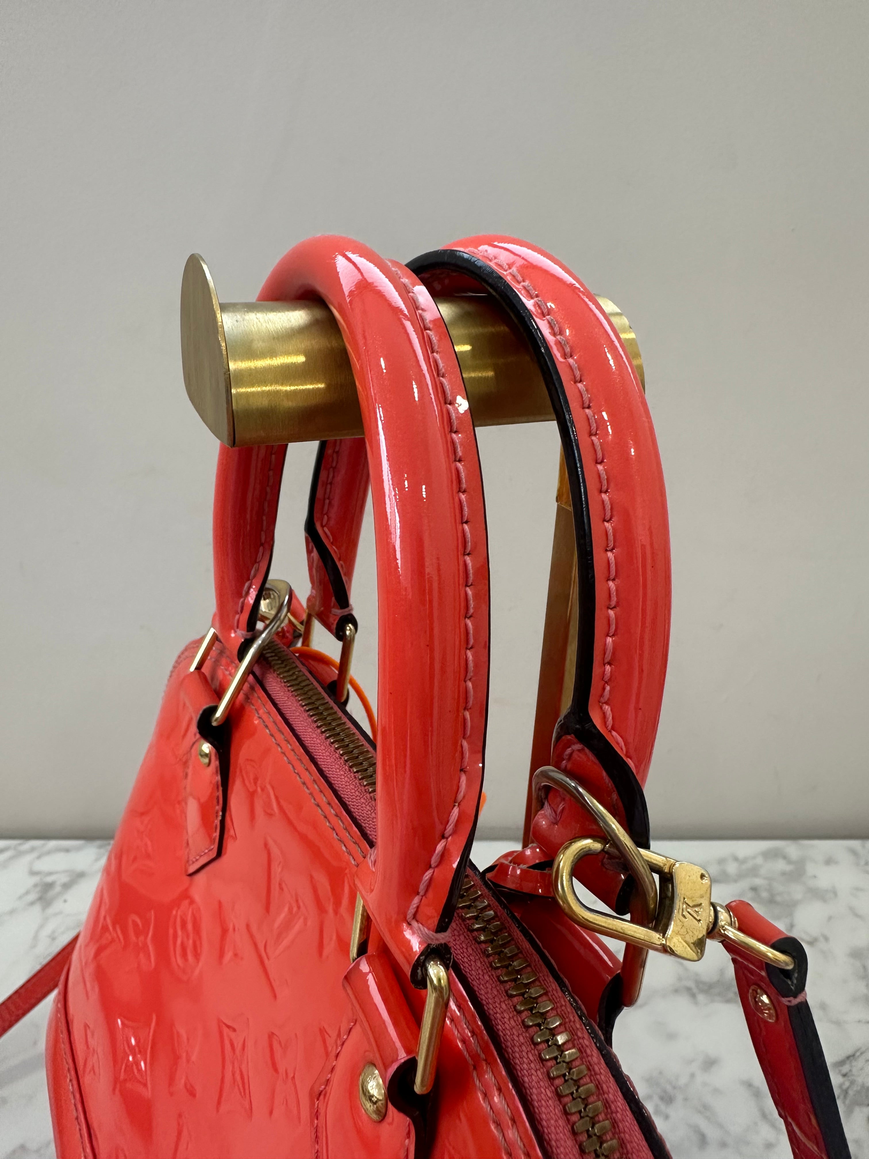 Louis Vuitton Alma BB Vernis Orange