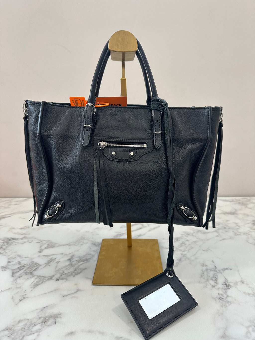 Balenciaga Black Leather