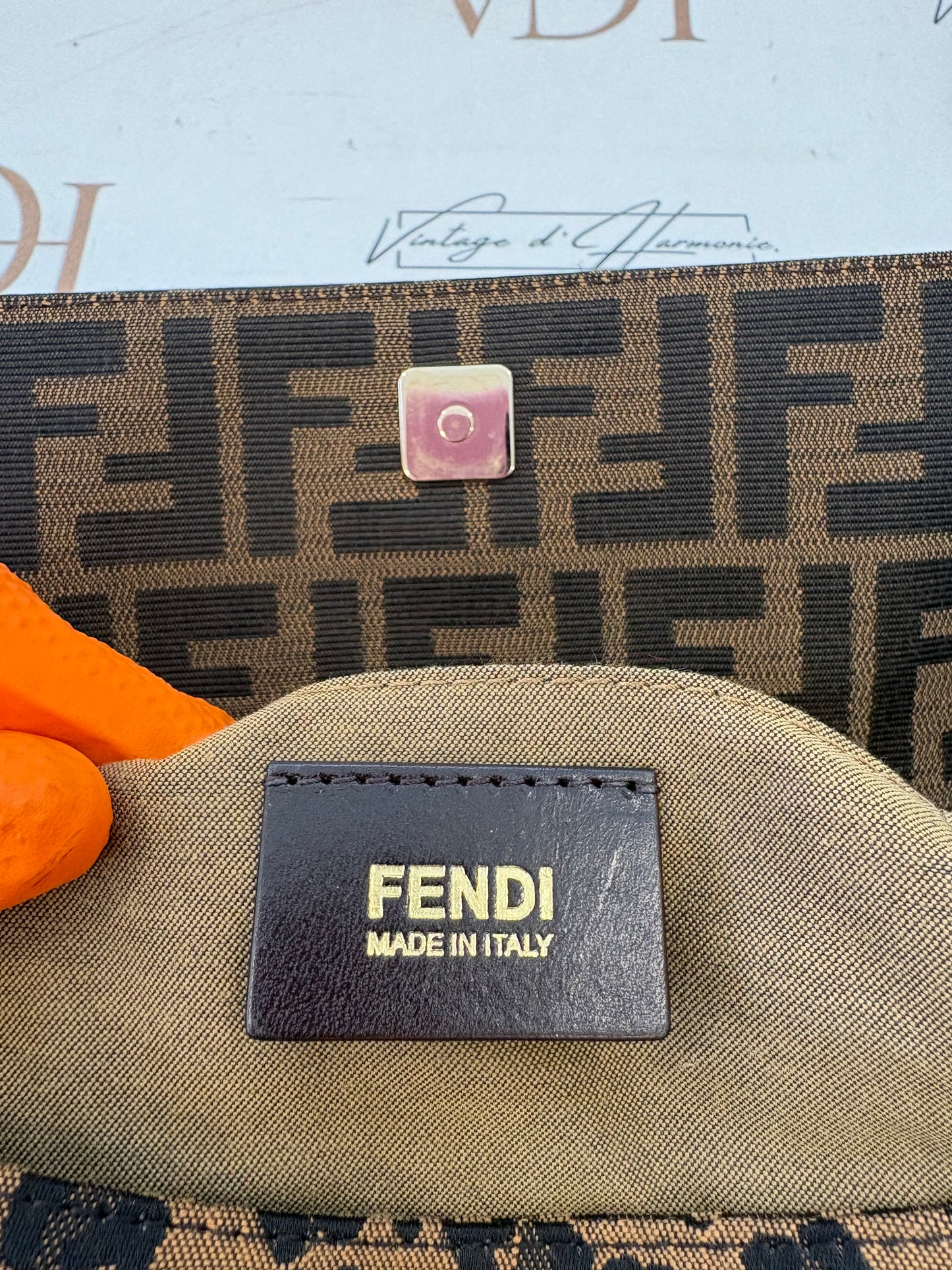 018705 - Fendi Brown Canvas Cheetah Zucca