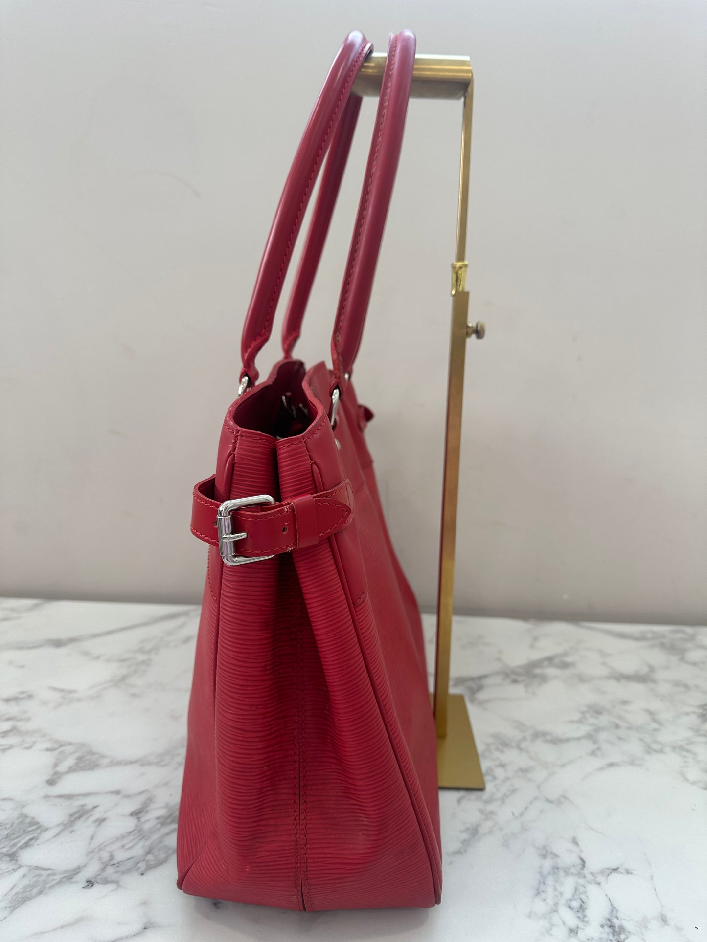 Louis Vuitton Red Epi Passy GM