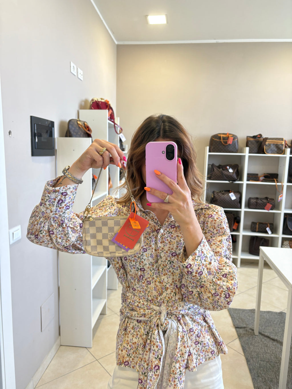 Louis Vuitton mini Pochette Damier Azur