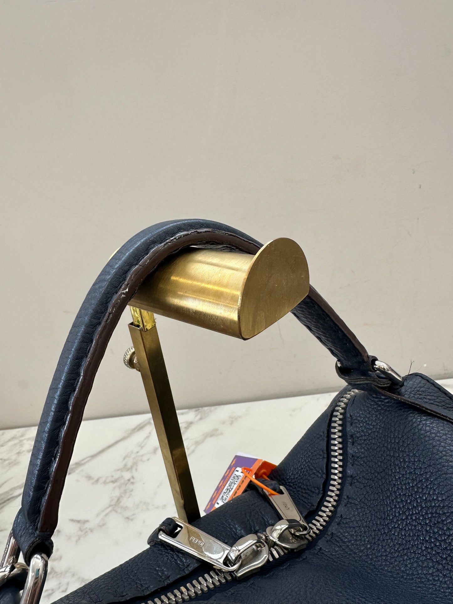 Fendi Blue Leather