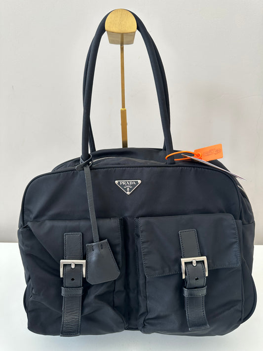 Prada Black Nylon Tote