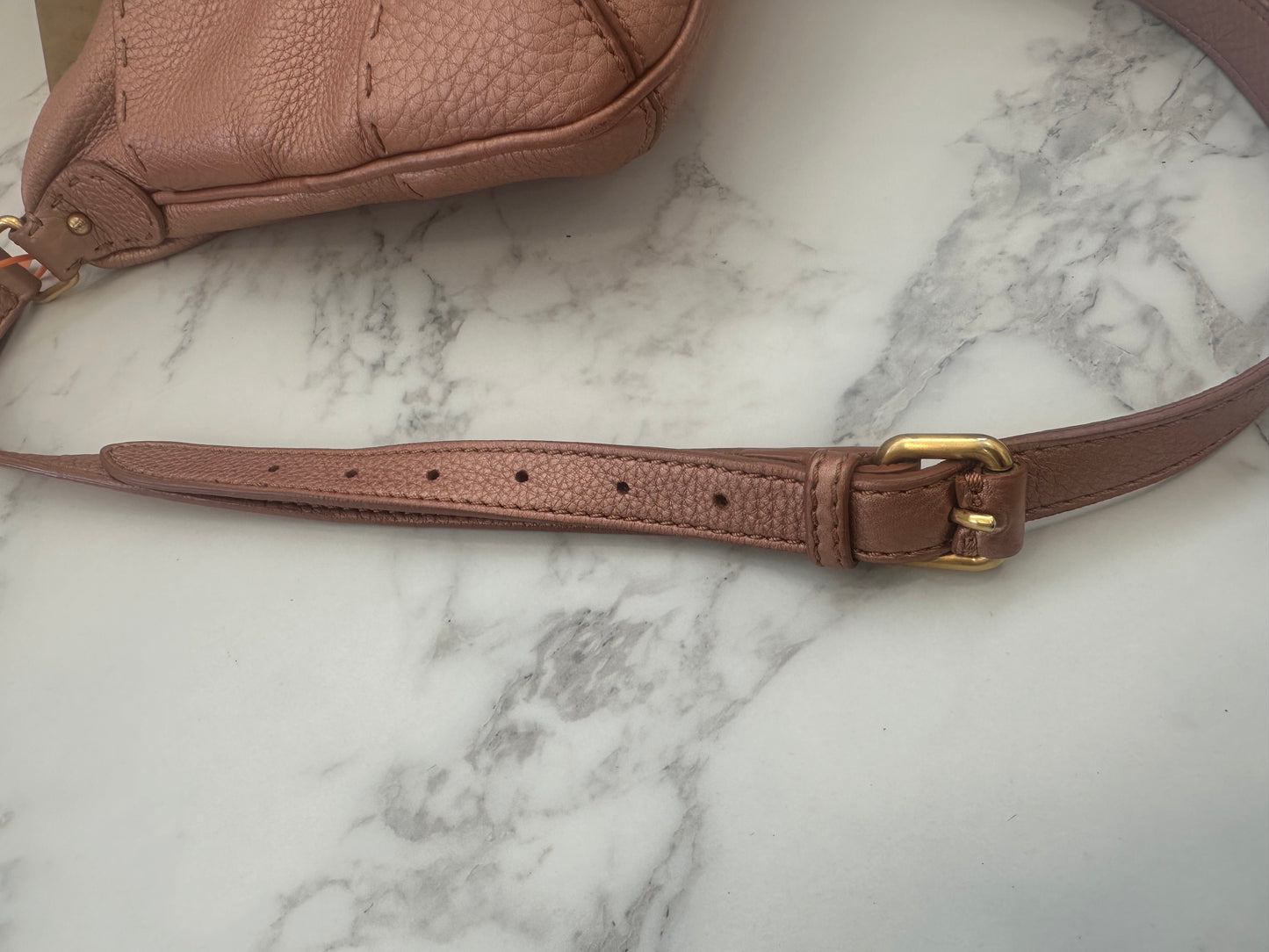 Fendi Pink Leather Sellier