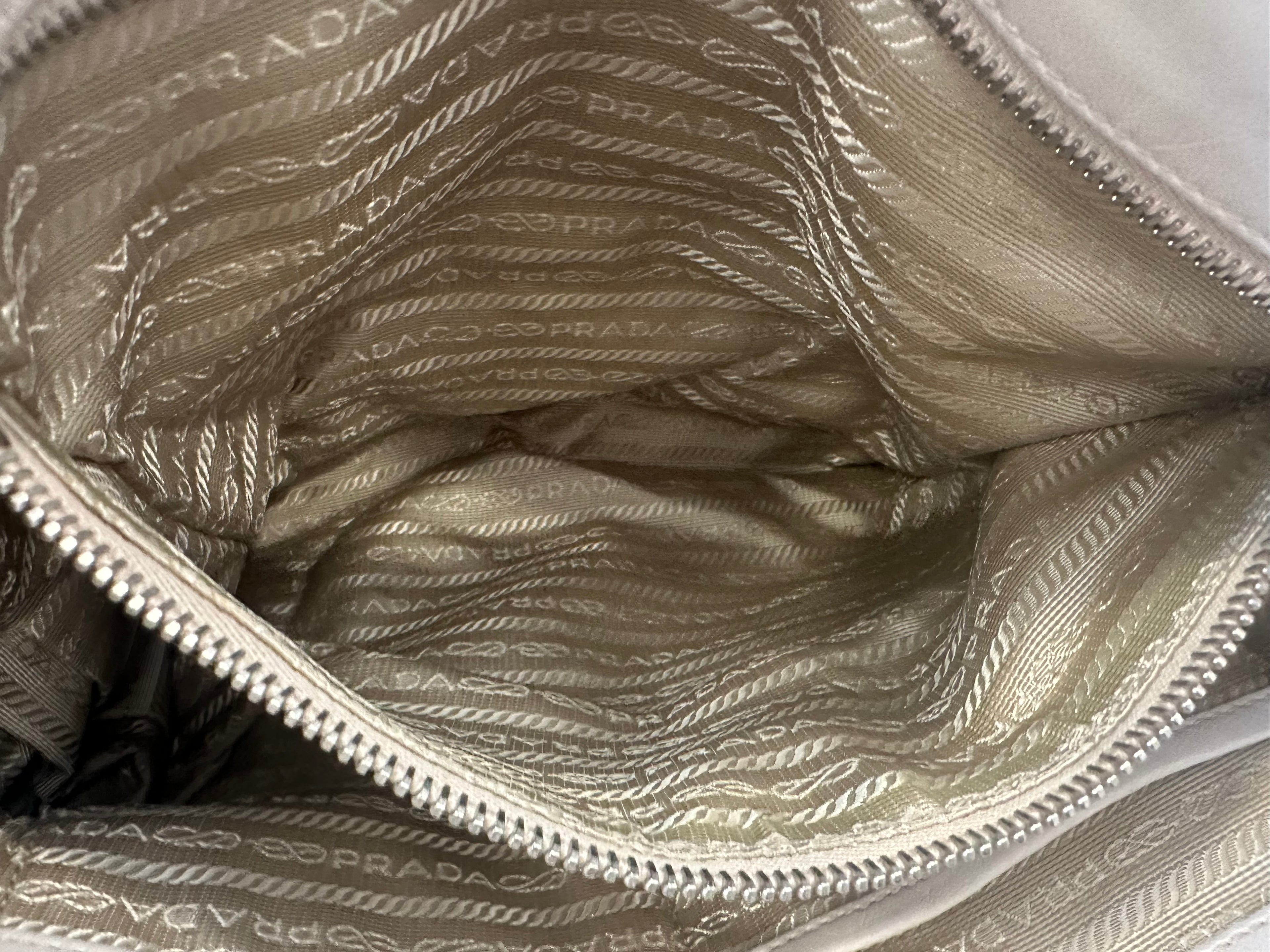 Prada Gaufre Beige Strap