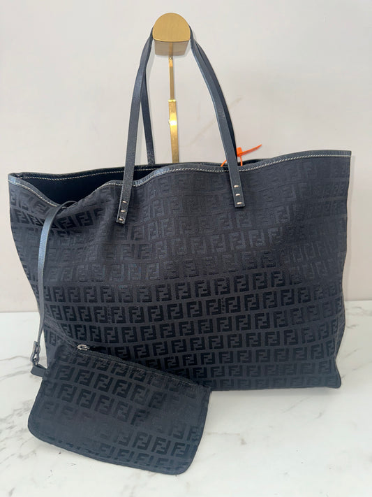 Fendi Black Canvas Zucchino