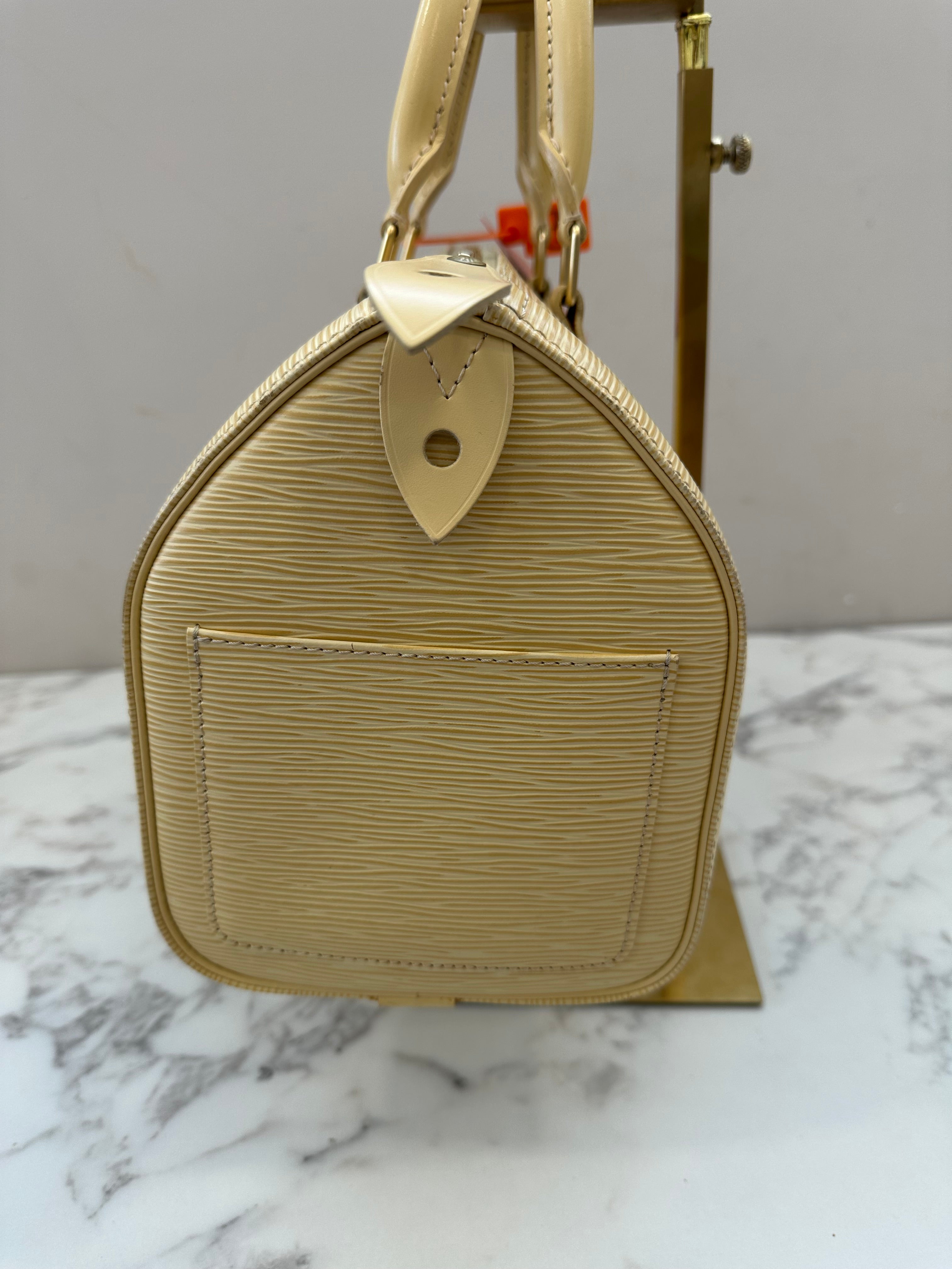 Louis Vuitton Speedy 25 Epi Cream