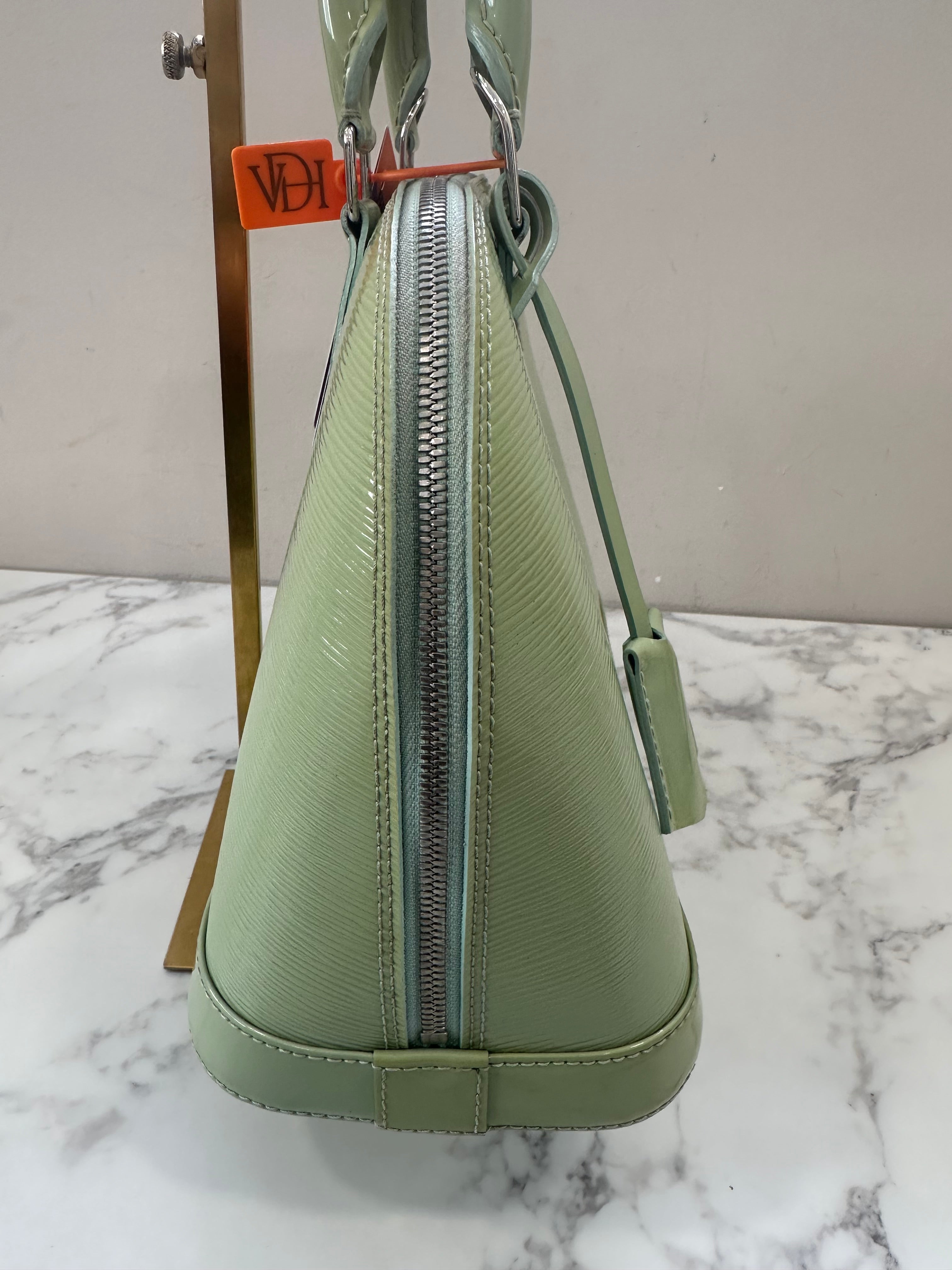 Louis Vuitton Alma Epi Green Vernis