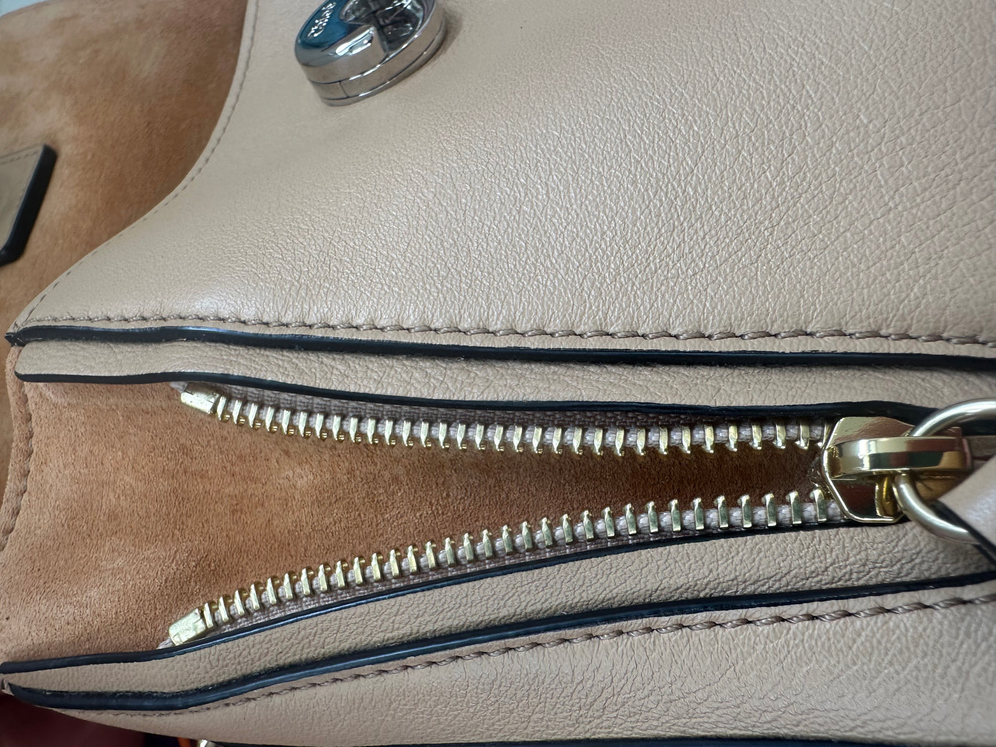 Chloe Beige 2way Bag
