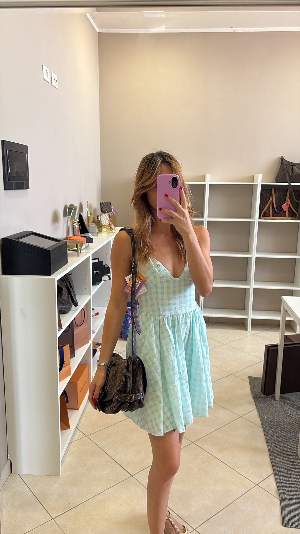 Louis Vuitton Mini Lin Saumur 30