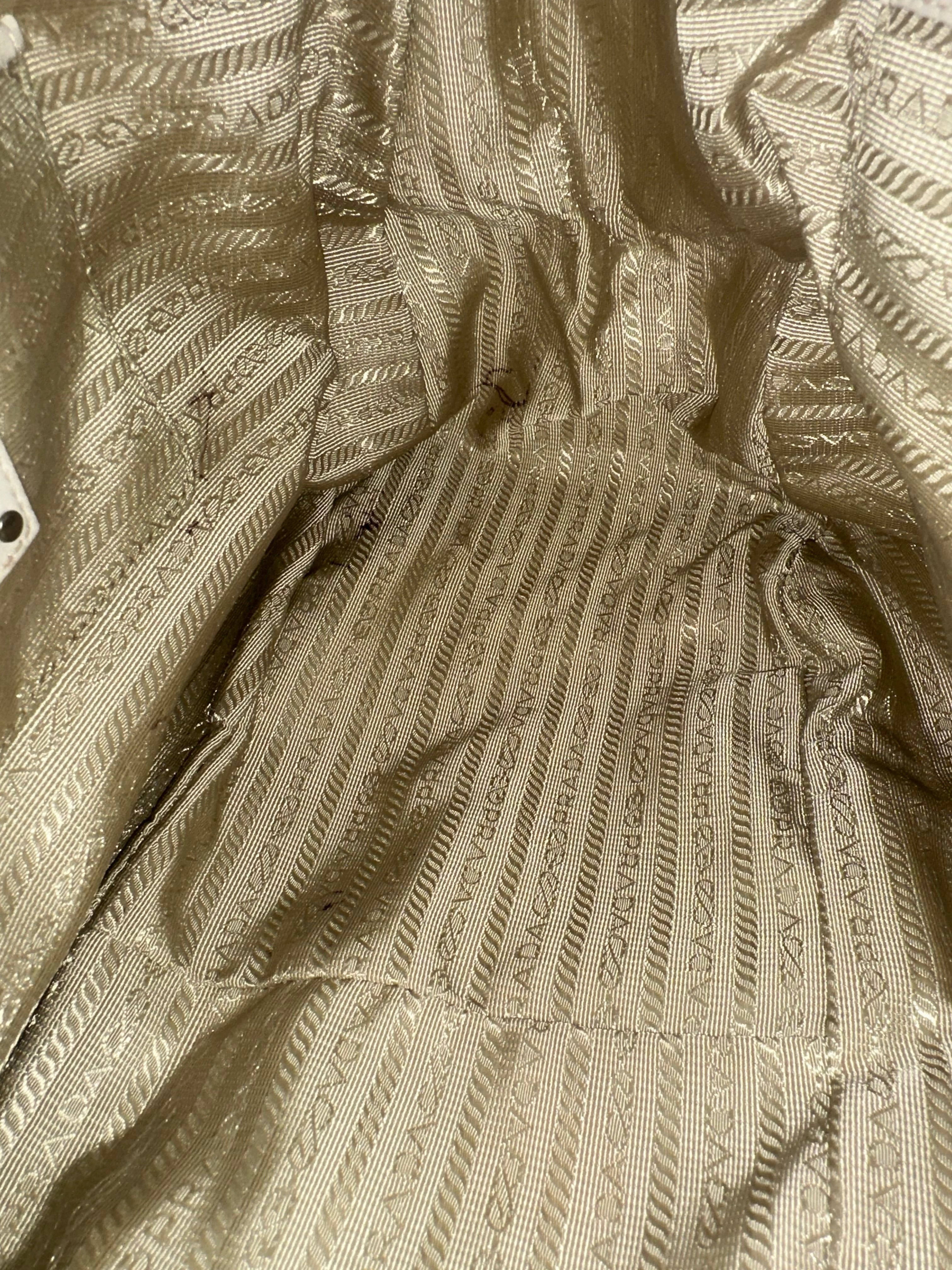 Prada Gaufre Beige Strap