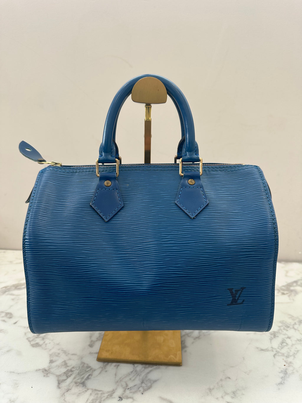 Louis Vuitton  Speedy 25 Epi Blue