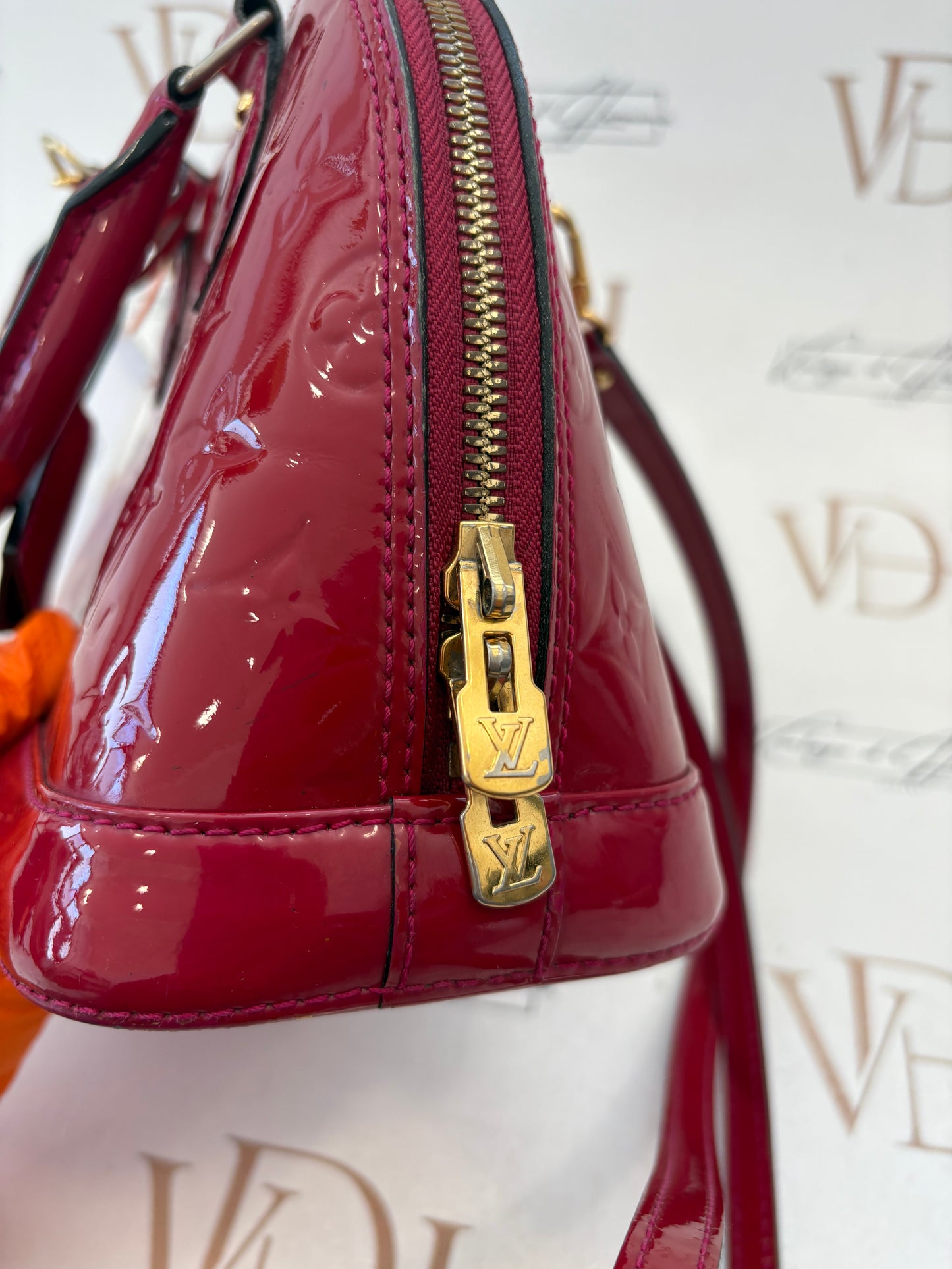 Louis Vuitton Alma BB Red Vernis
