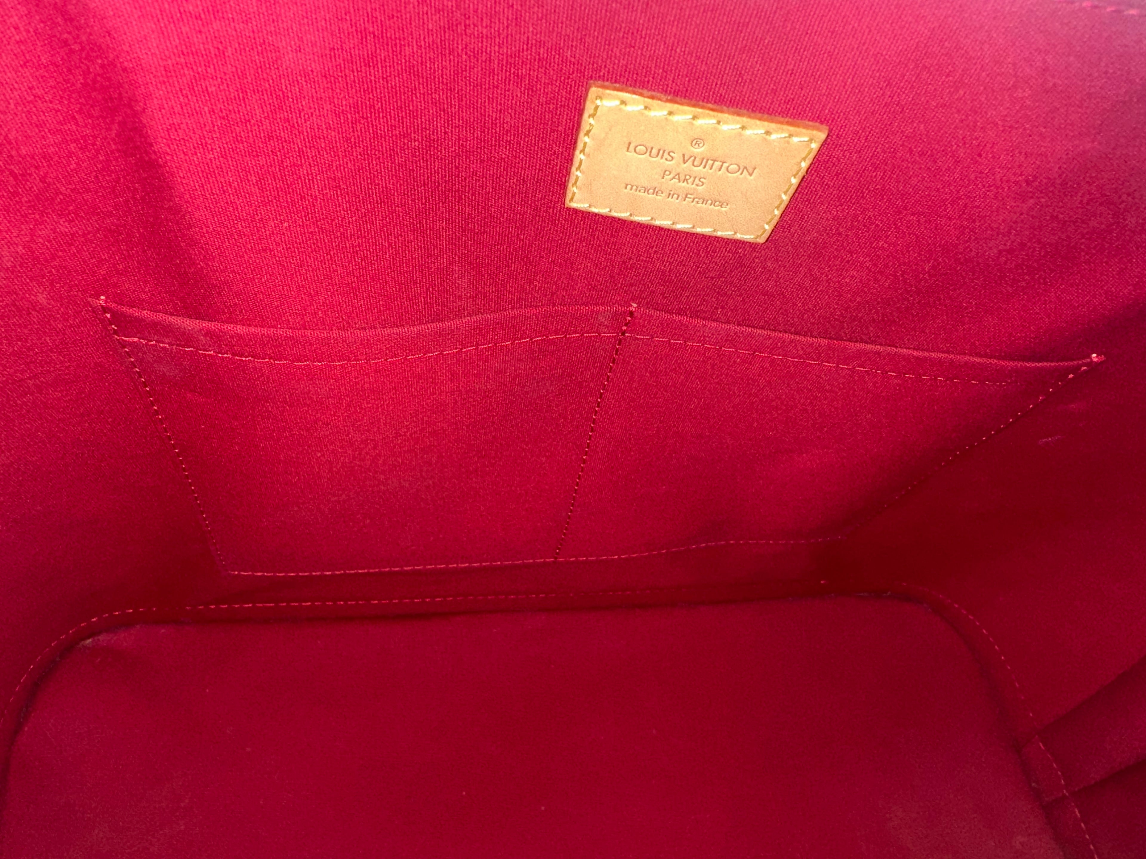 Louis Vuitton Alma GM Vernis Red