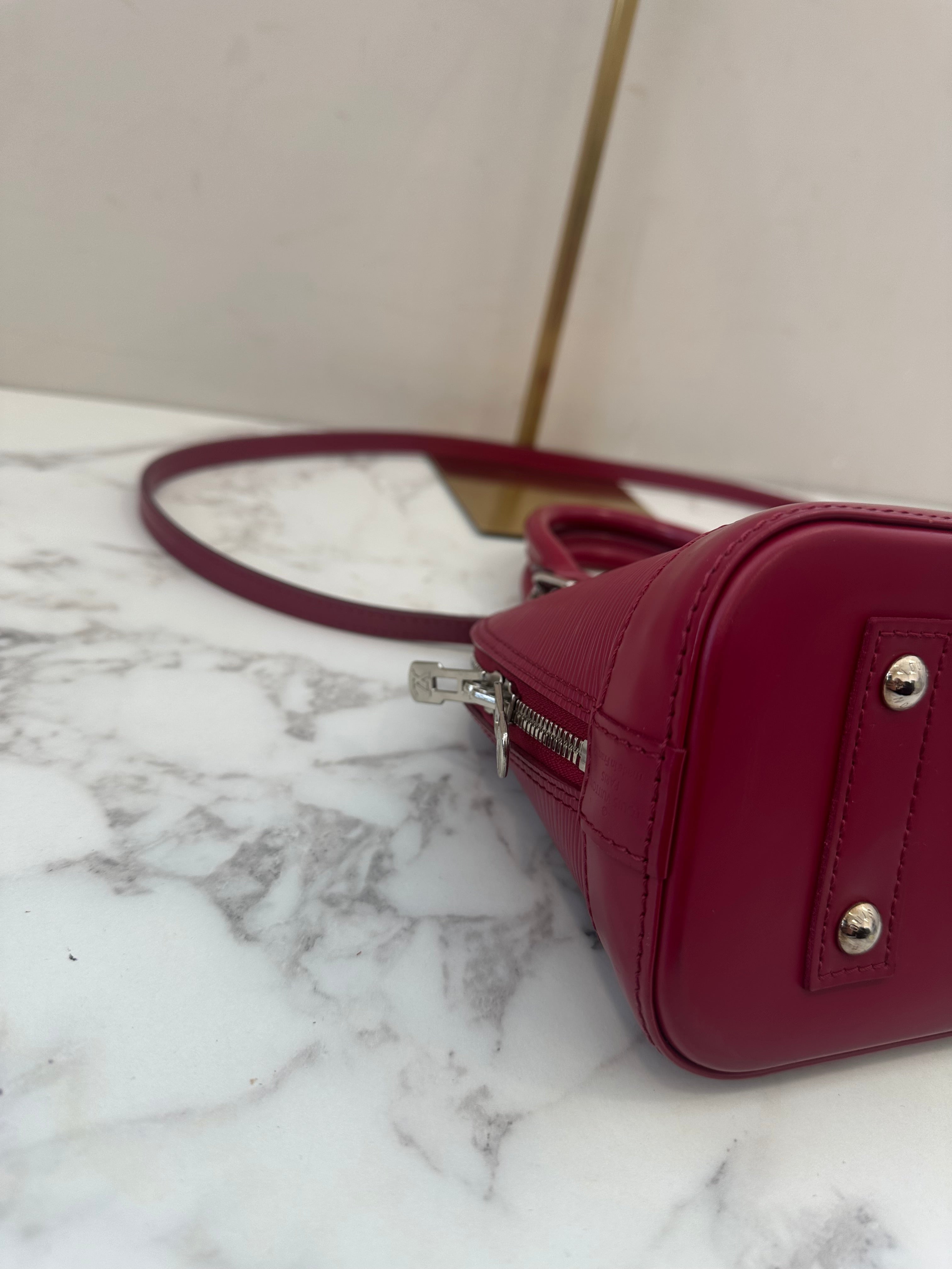 Louis Vuitton Alma BB Epi Cherry